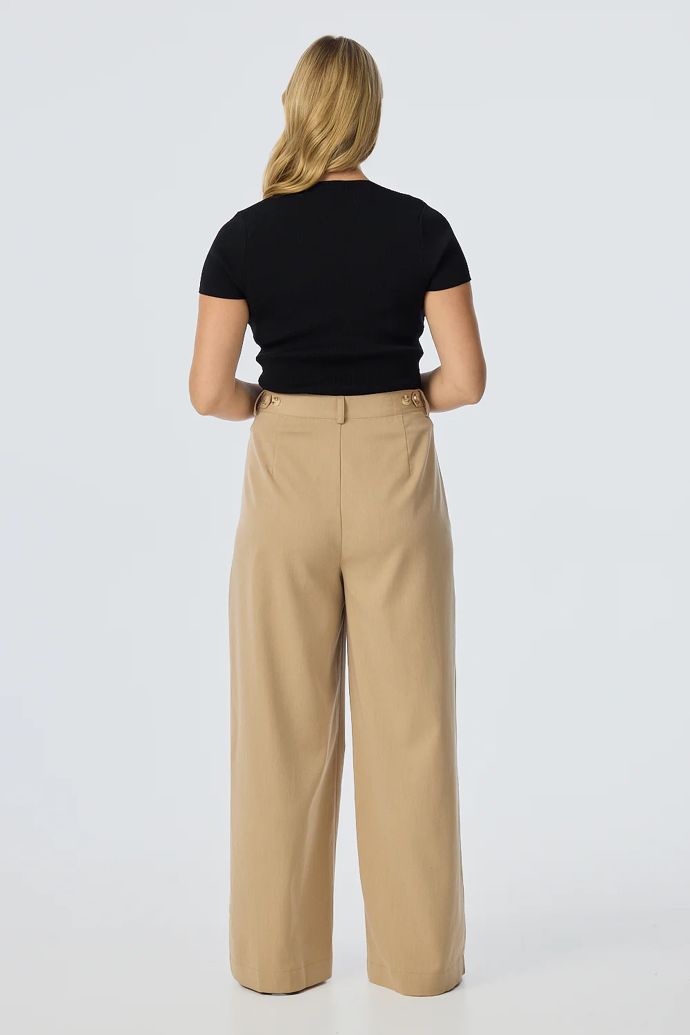 Adjustable Waist Pants - Biscotti - Image 5