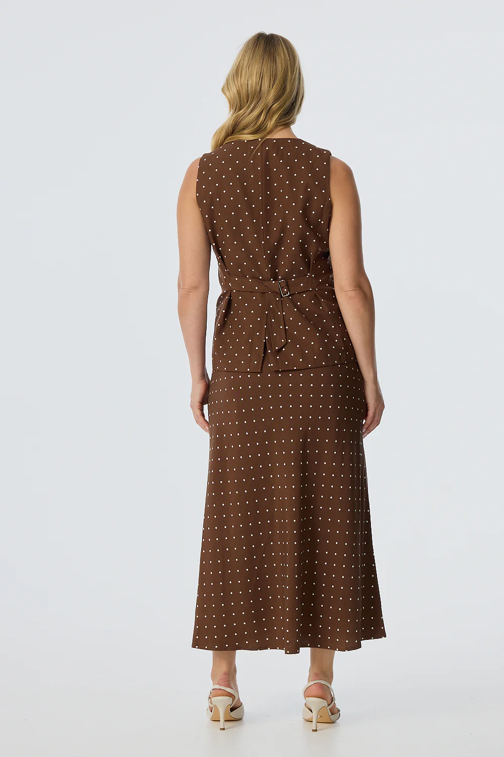 Adjustable Waist Vest - Walnut/White Spot - Image 6