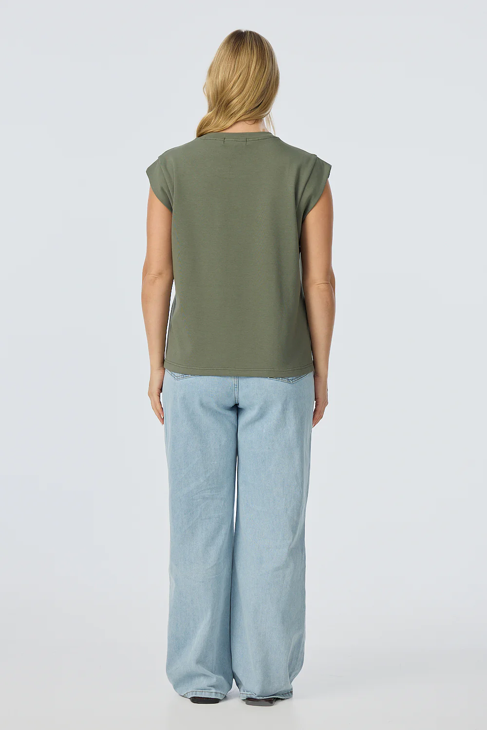 Cap Sleeve Jersey Tank - Pine Green - Image 5