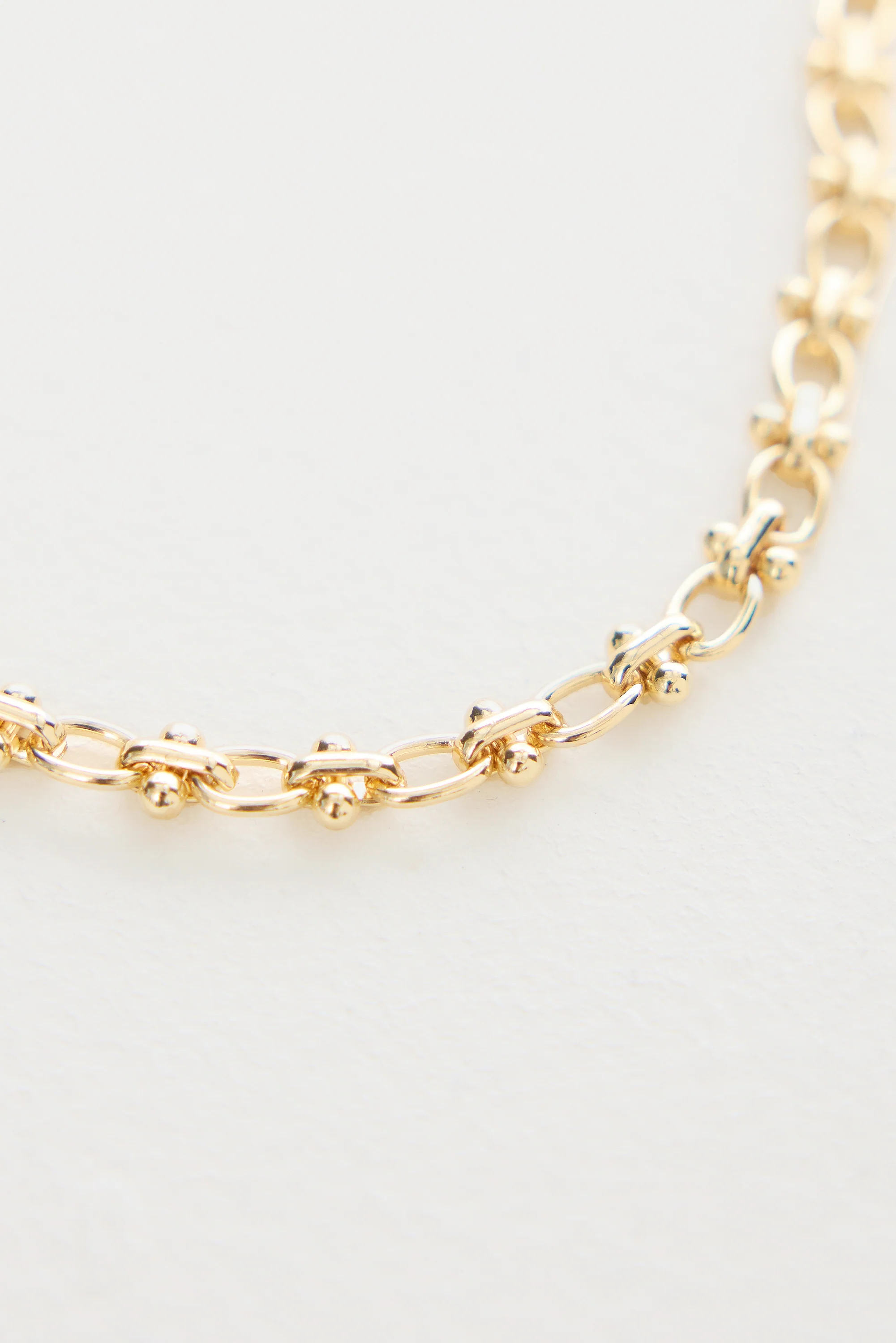 Chain Link Necklace - Gold - Image 3