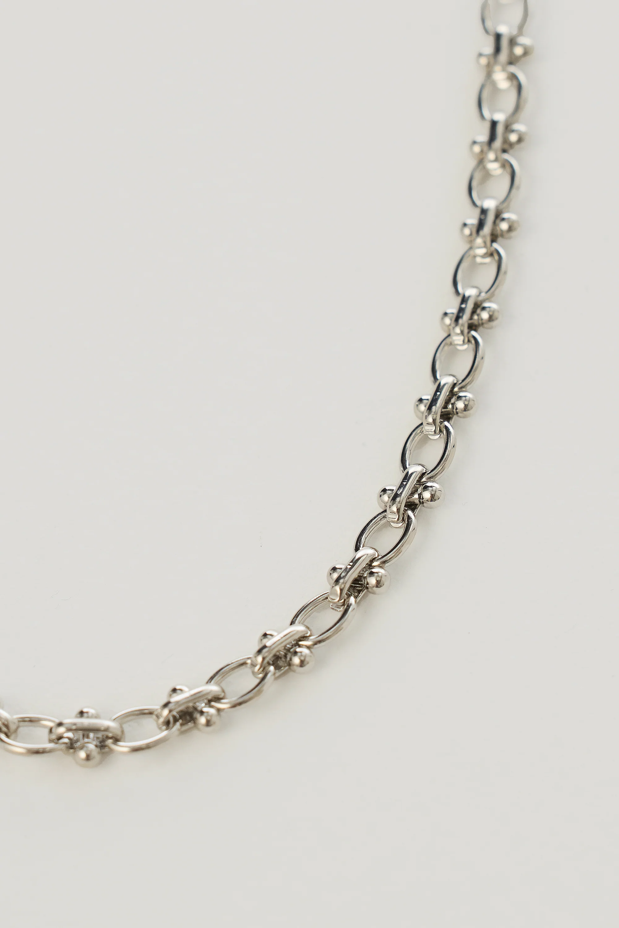 Chain Link Necklace - Silver - Image 3