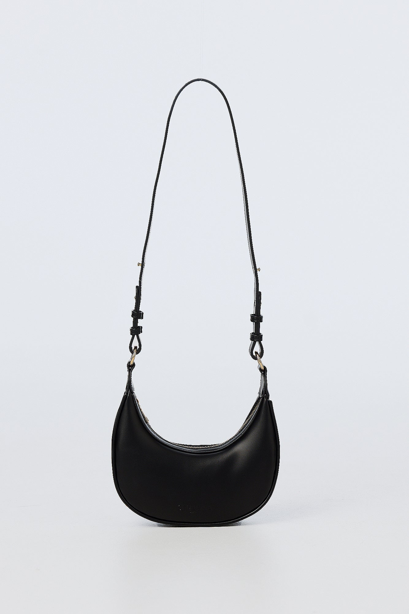 Crescent Shoulder Bag - Black - Image 5
