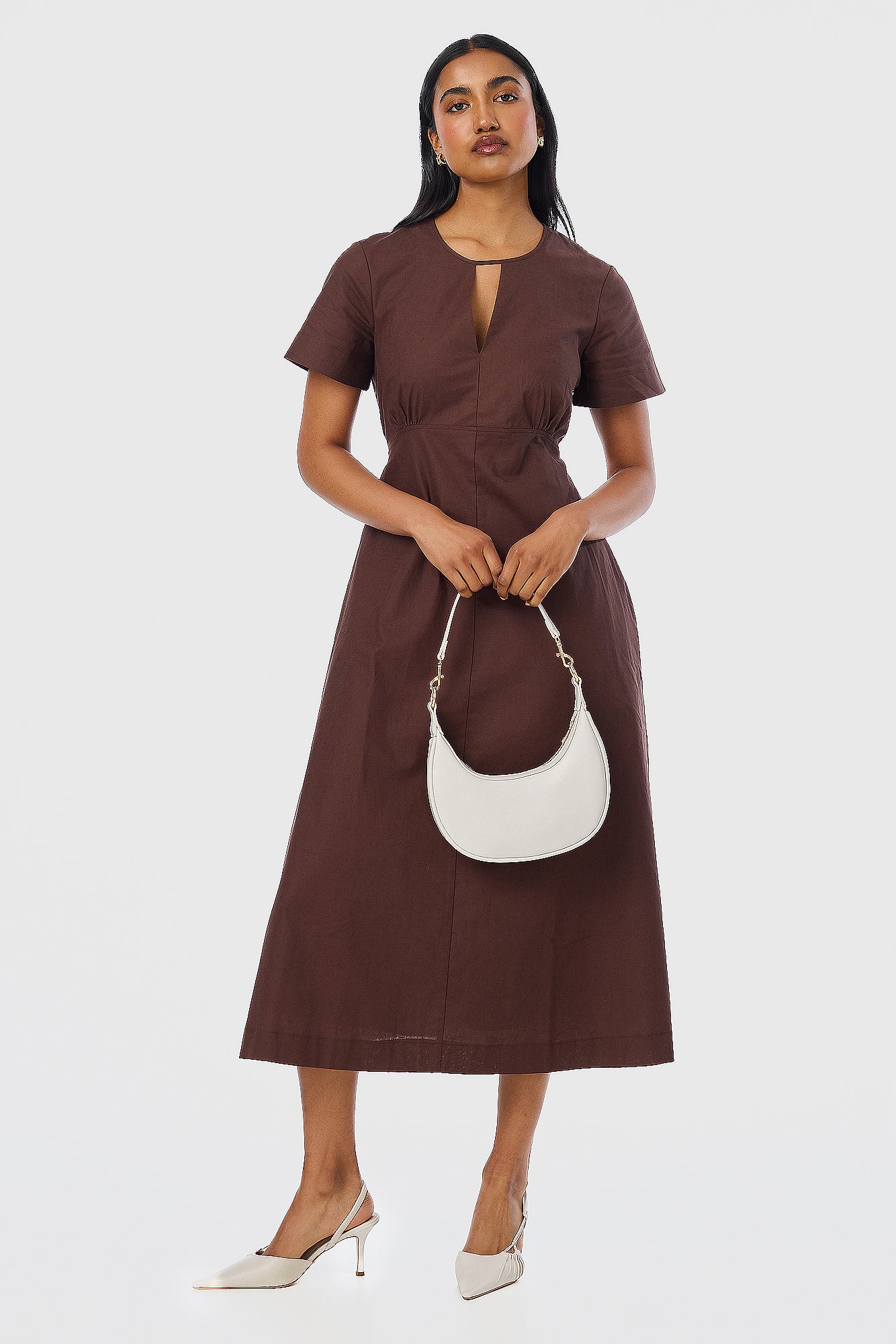 Crescent Shoulder Bag - Ecru - Image 6