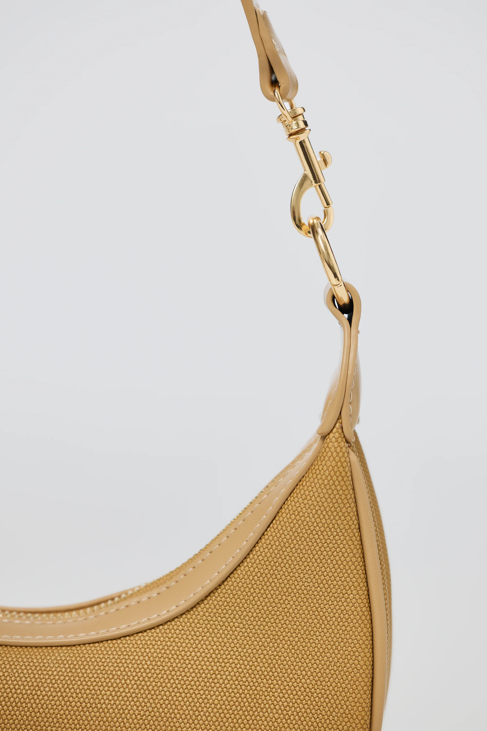 Crescent Shoulder Bag - Tan - Image 5