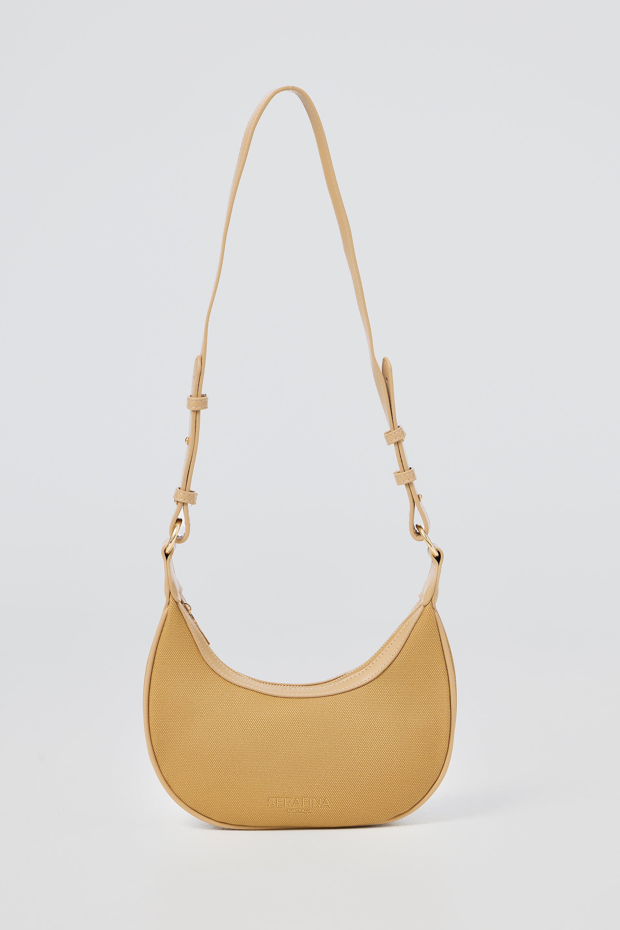 Crescent Shoulder Bag - Tan - Image 6