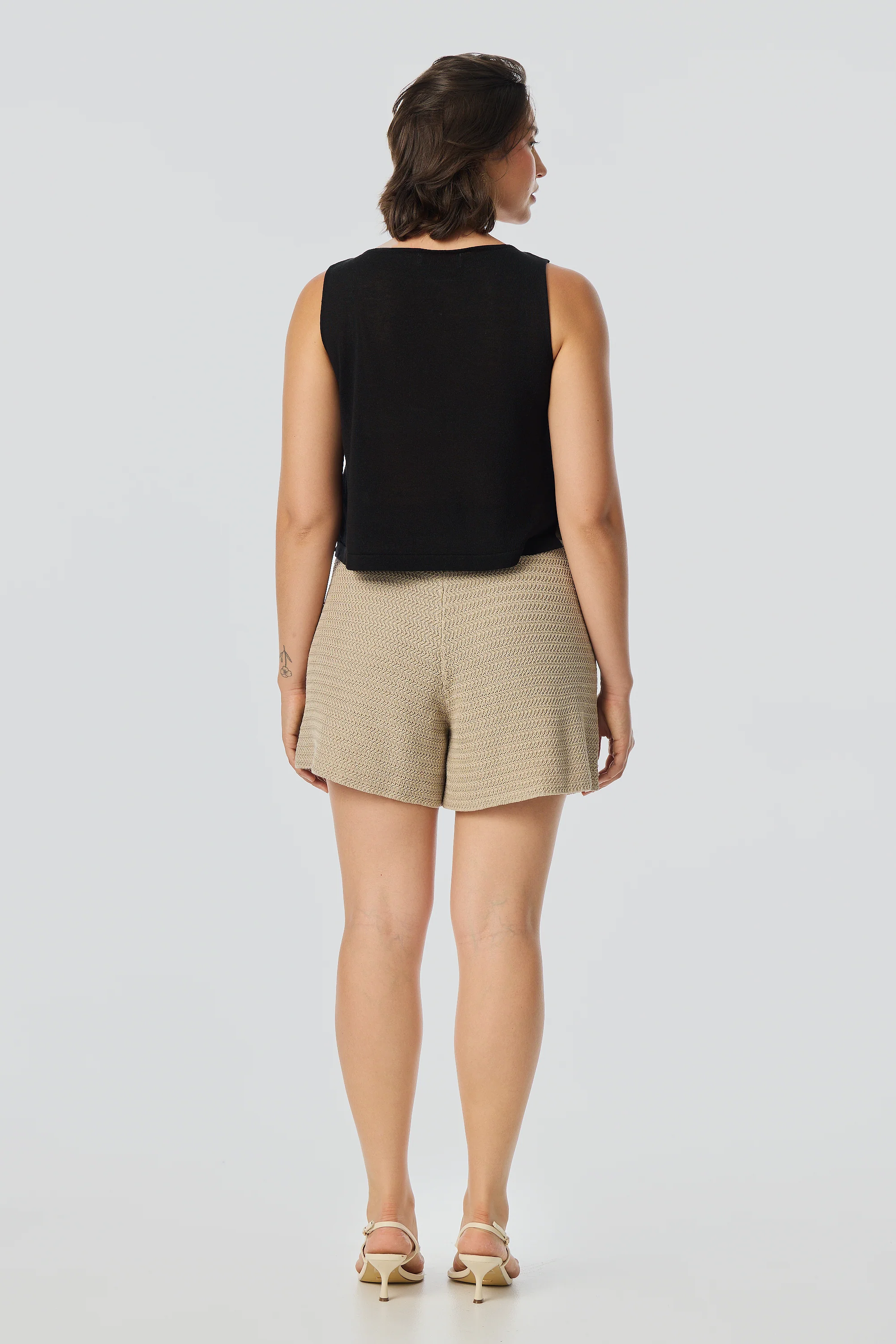 Crochet Shorts - Wheat - Image 5