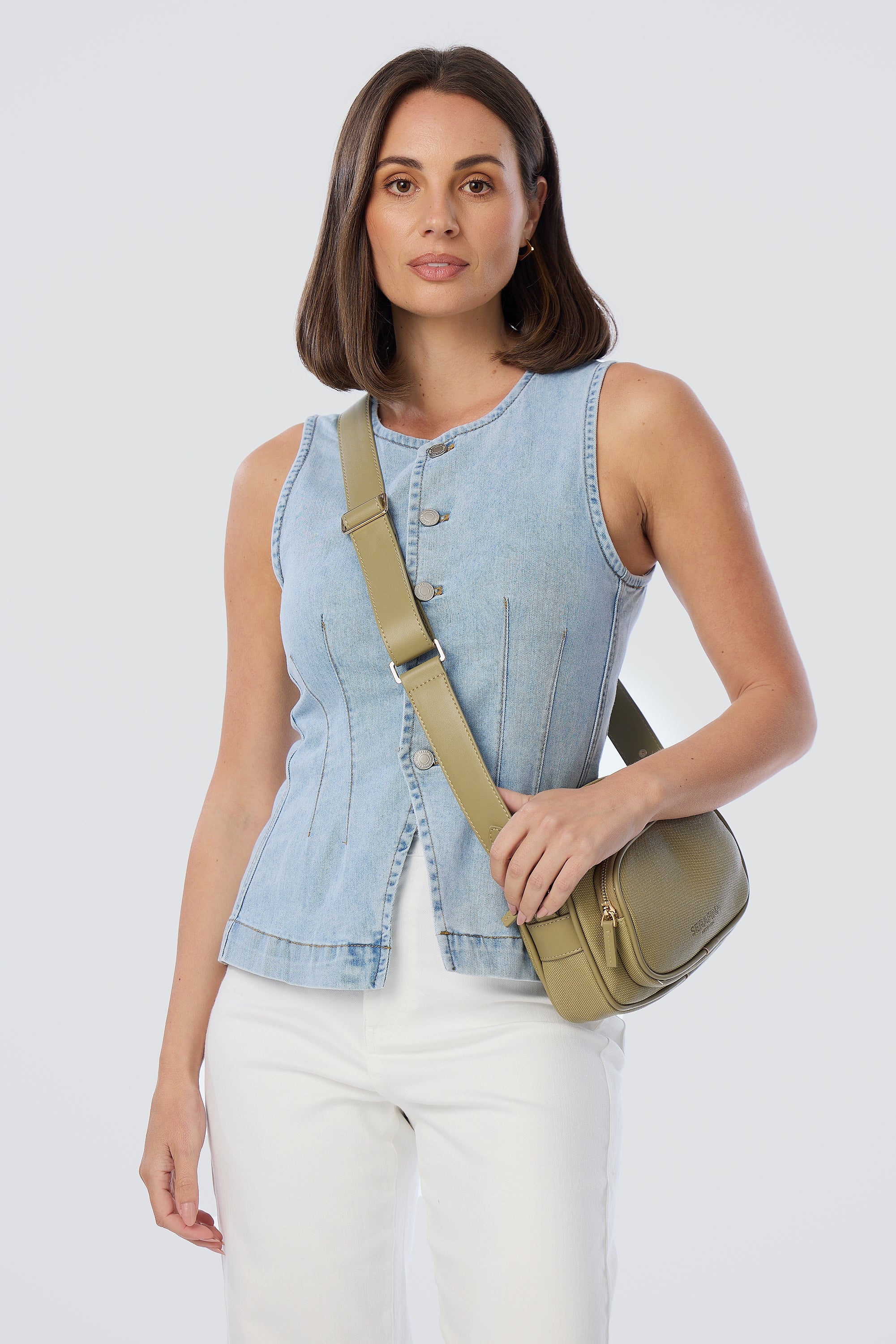 Crossbody Bag - Olive - Image 3