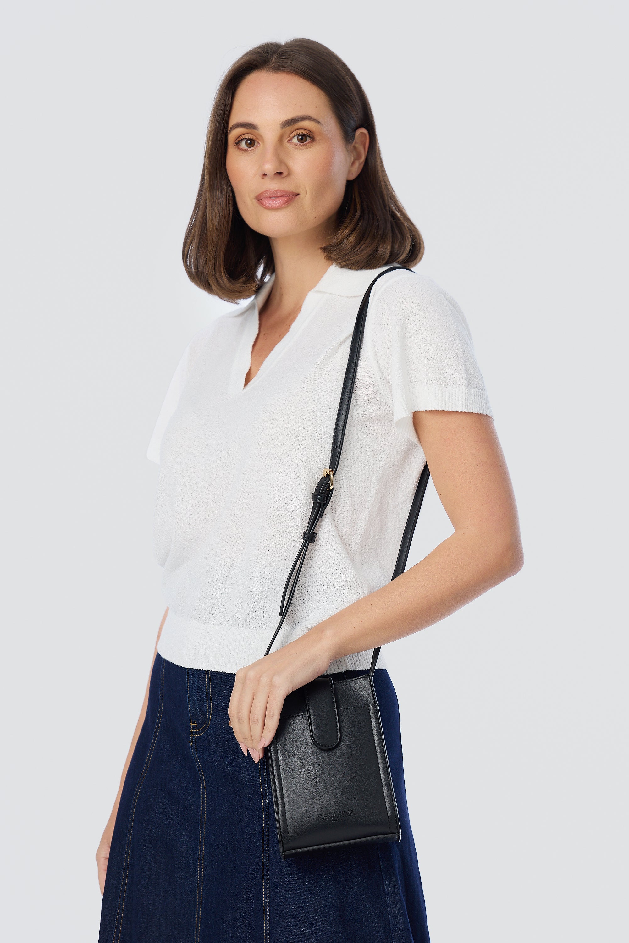 Crossbody Sling Bag - Black - Image 2