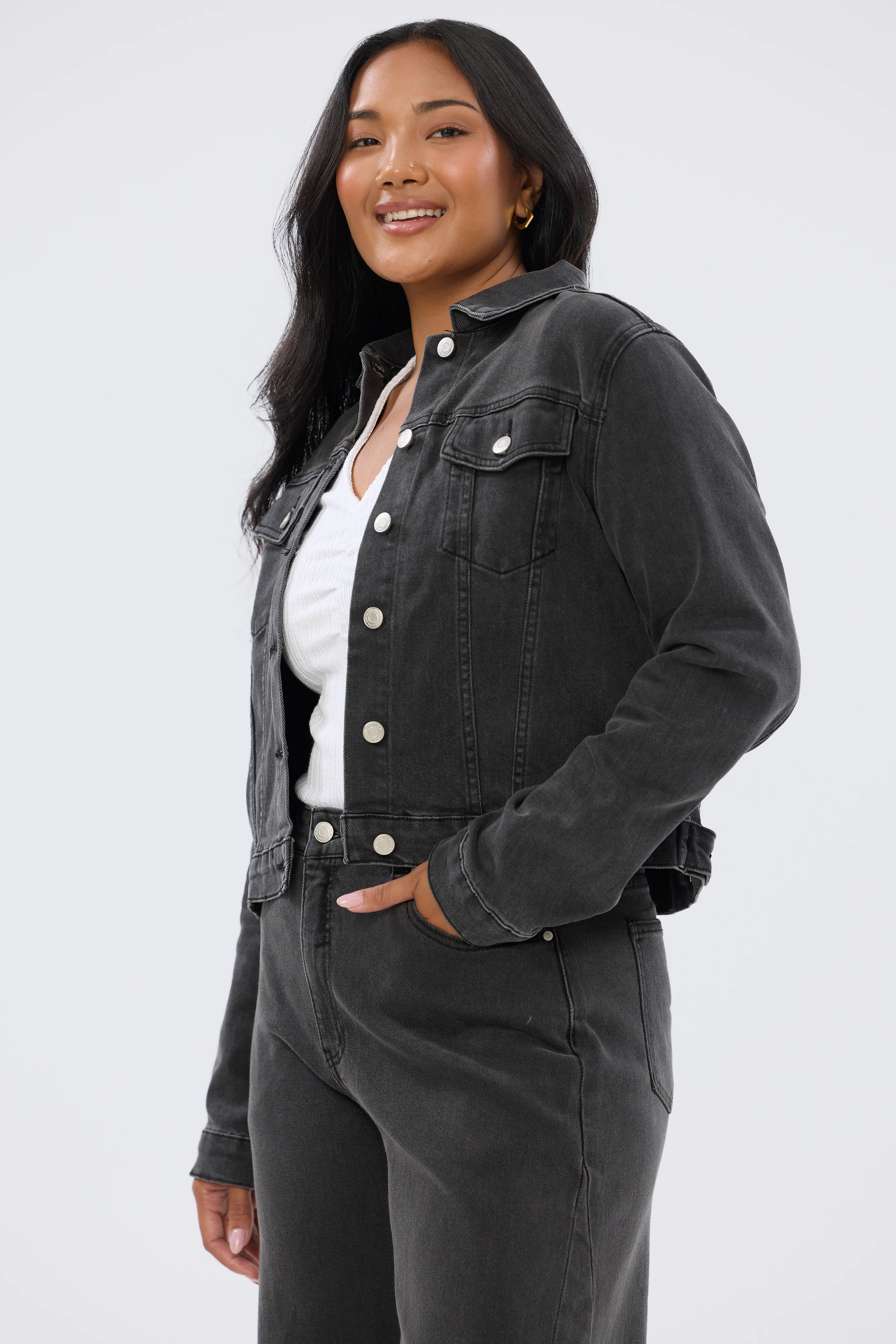 Denim Jacket - Black Wash - Image 3