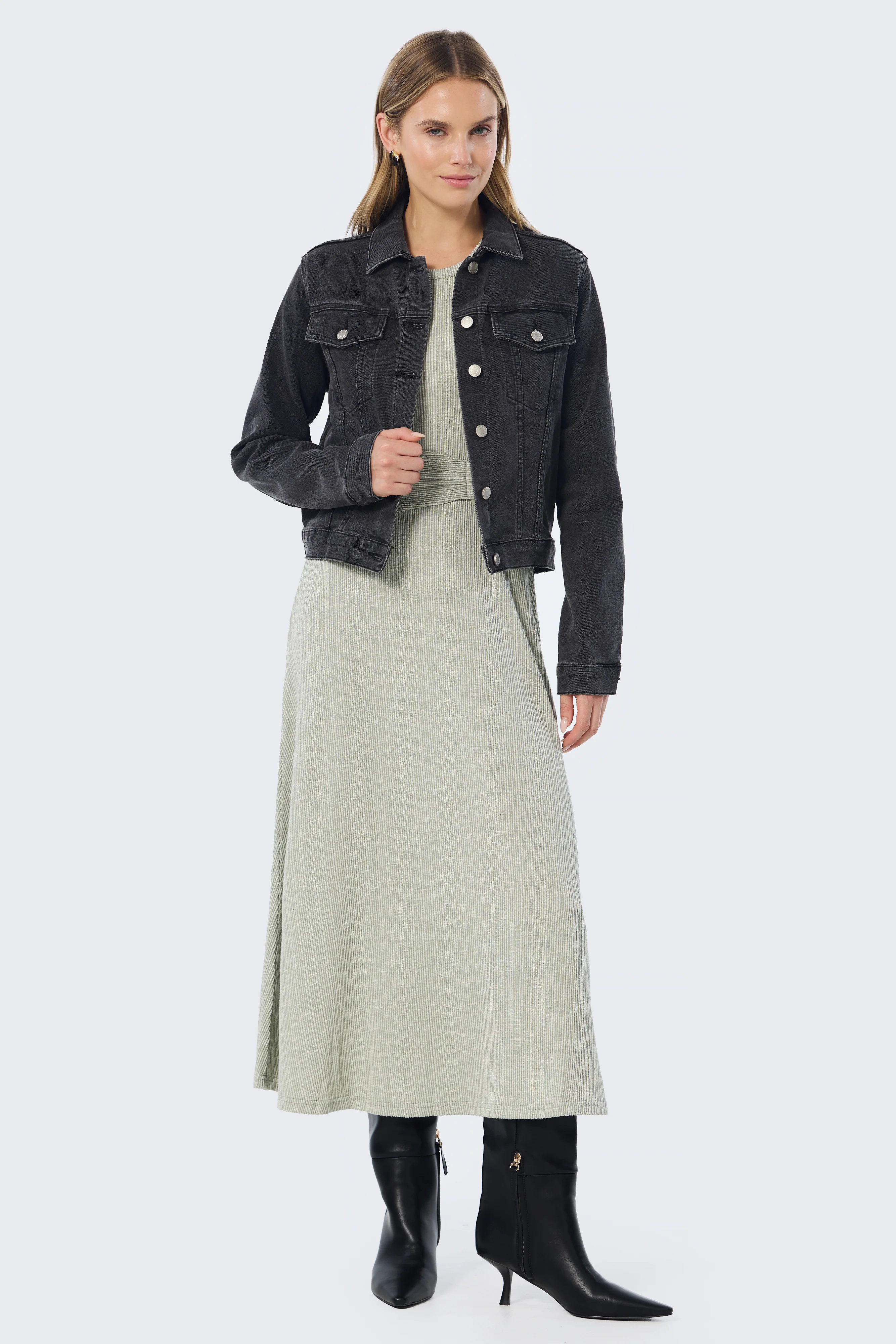 Denim Jacket - Black Wash - Image 9