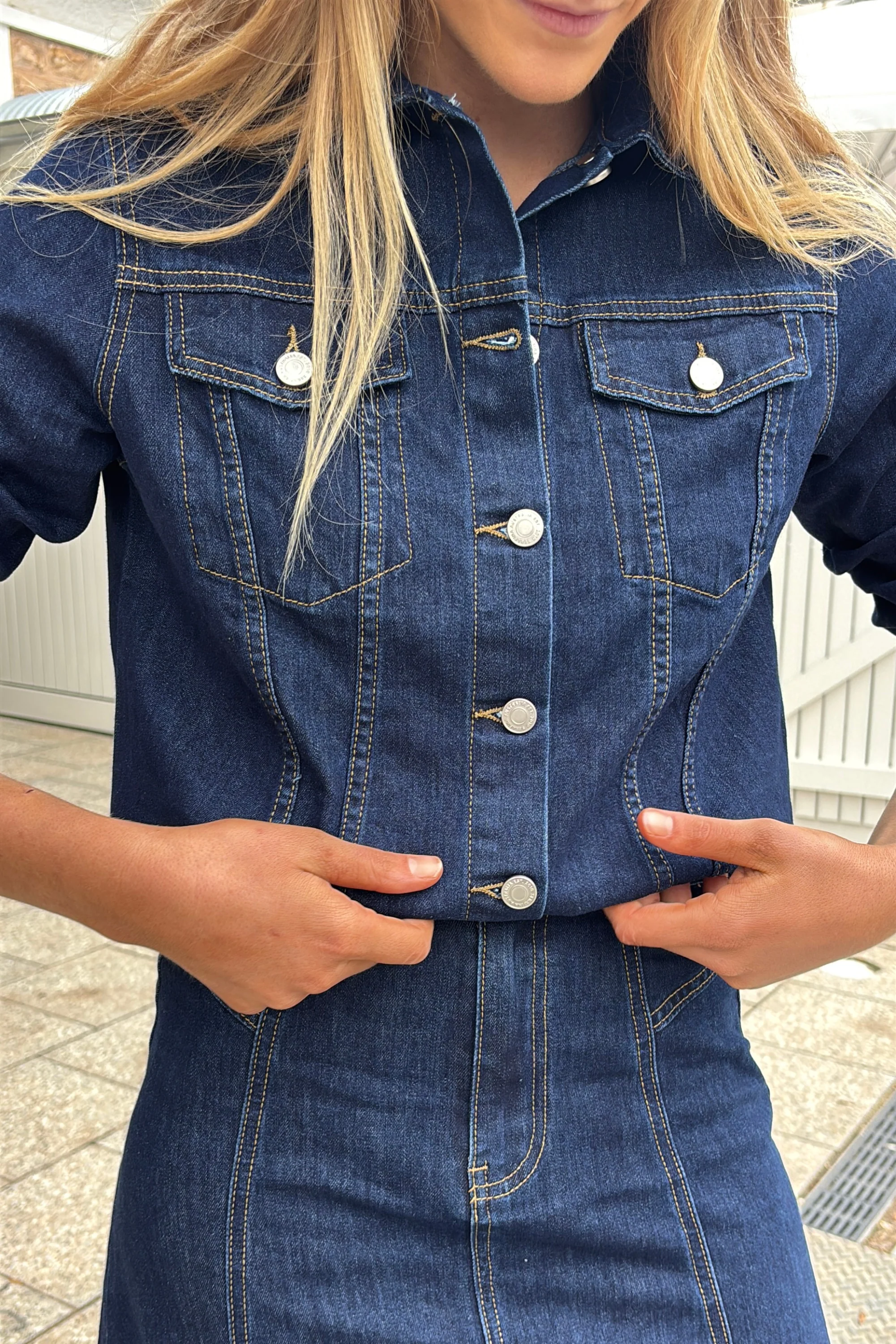 Denim Jacket - Indigo - Image 11