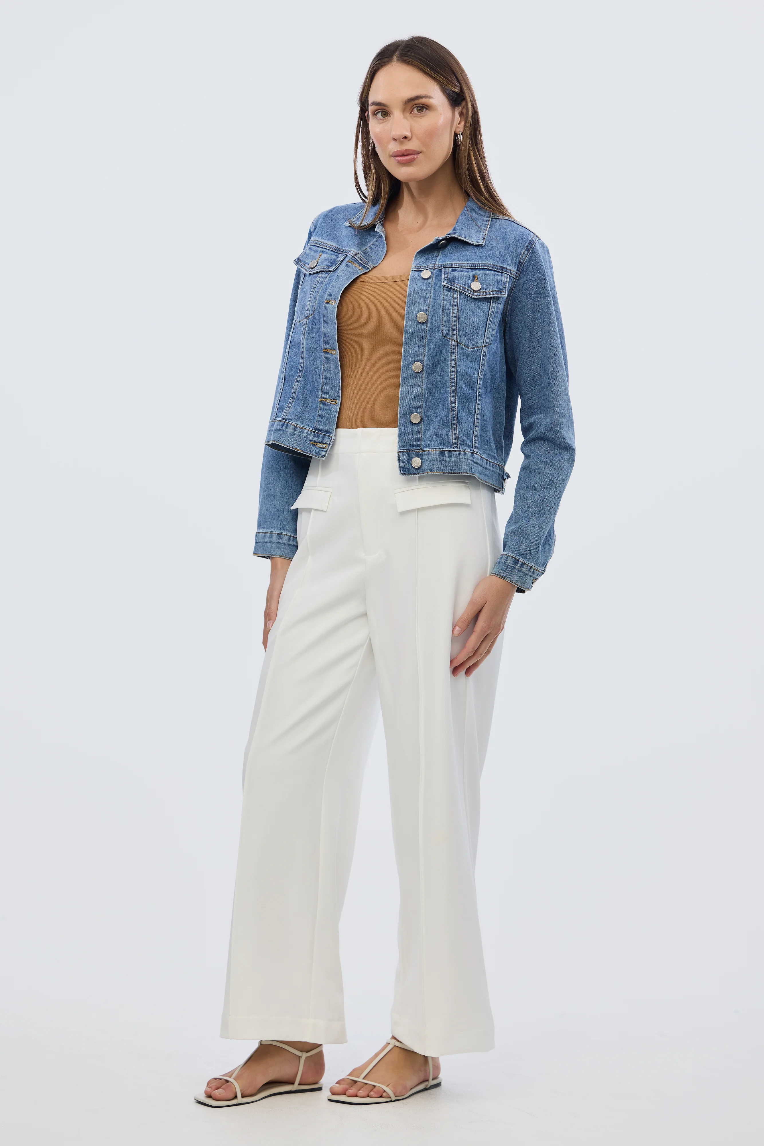 Denim Jacket - Mid Blue Wash - Image 3
