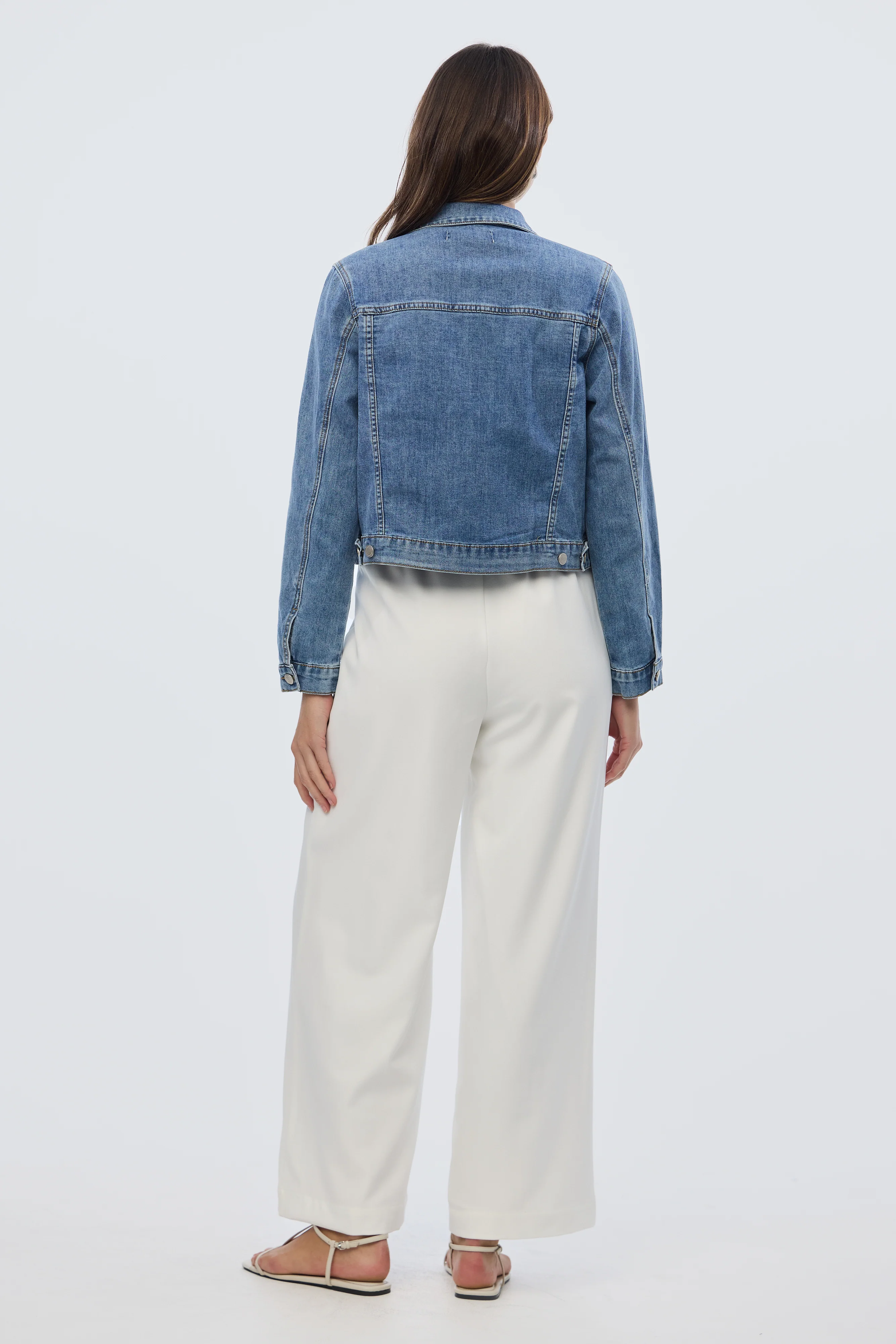Denim Jacket - Mid Blue Wash - Image 4