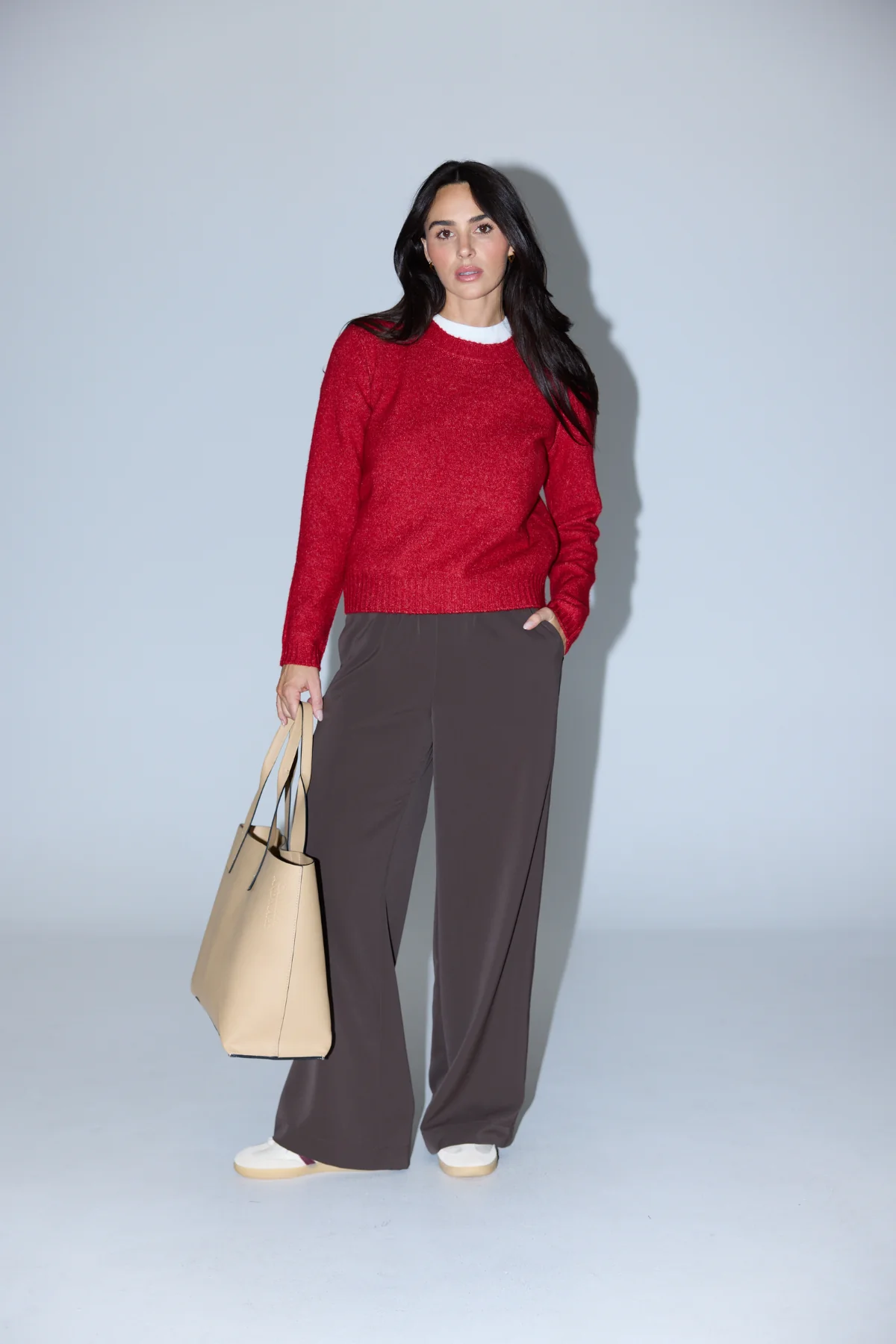 Elastic Waist Pant - Dark Chocolate - Image 5