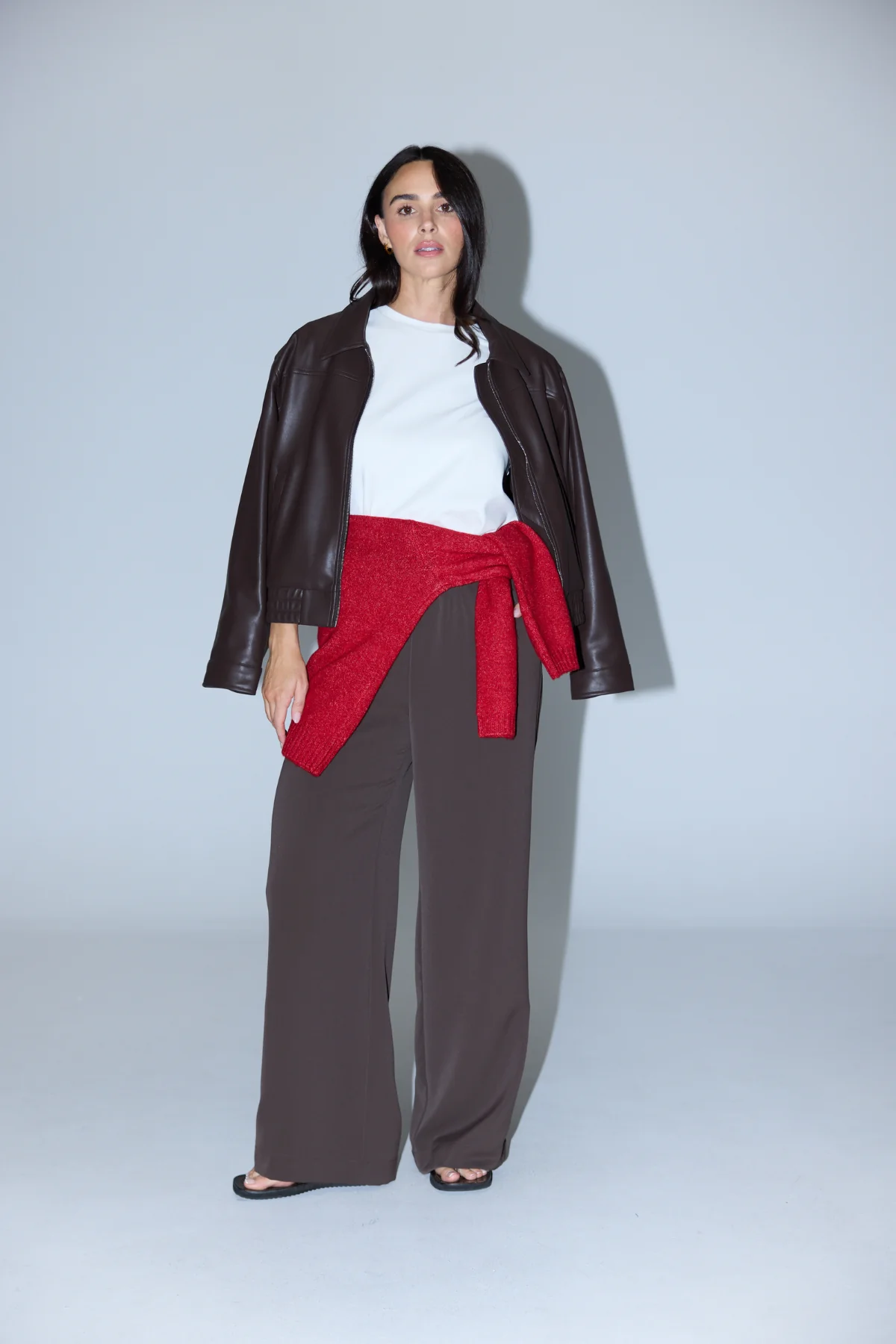 Elastic Waist Pant - Dark Chocolate - Image 6