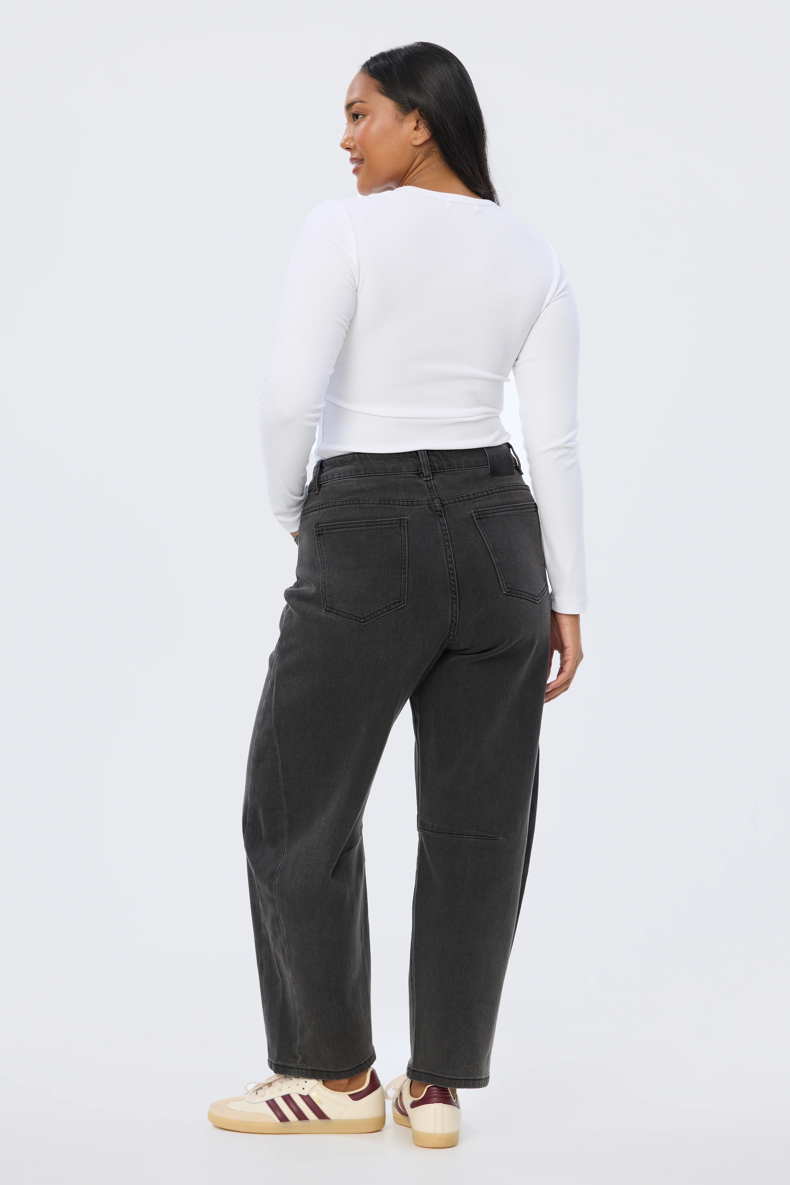 Henley Long Sleeve Top - White - Image 6