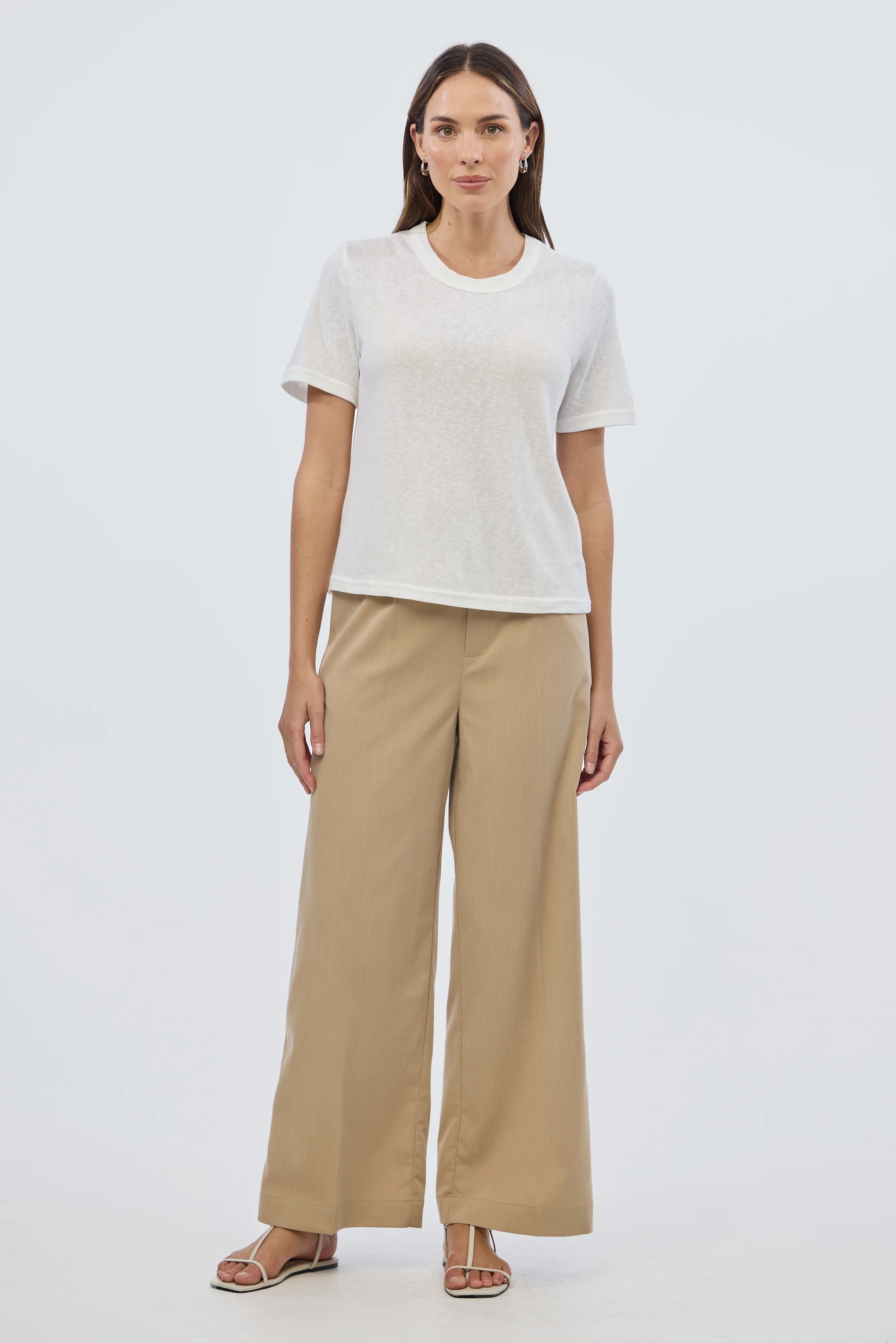 Lightweight Regular T-Shirt - White - Image 3