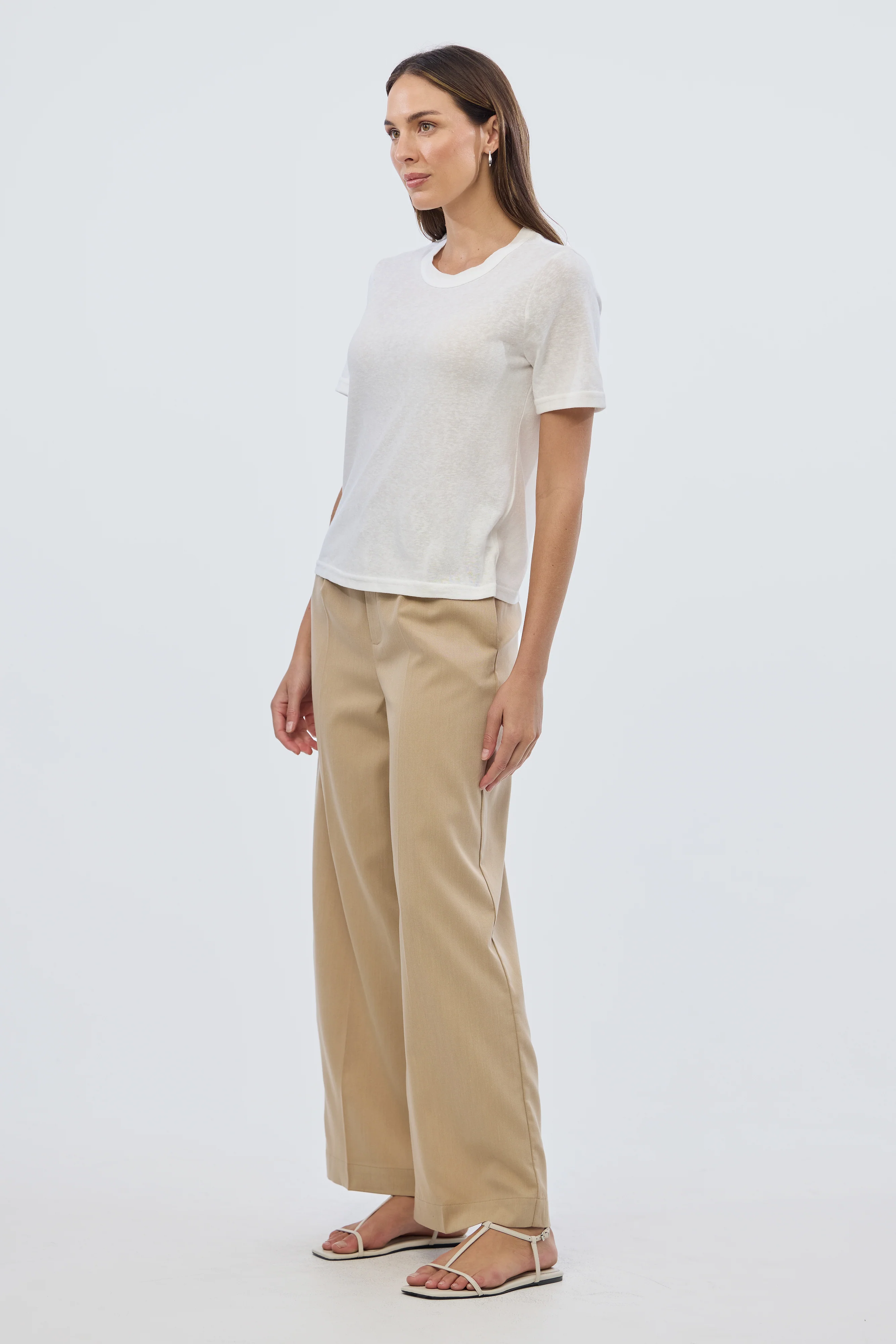 Lightweight Regular T-Shirt - White - Image 4