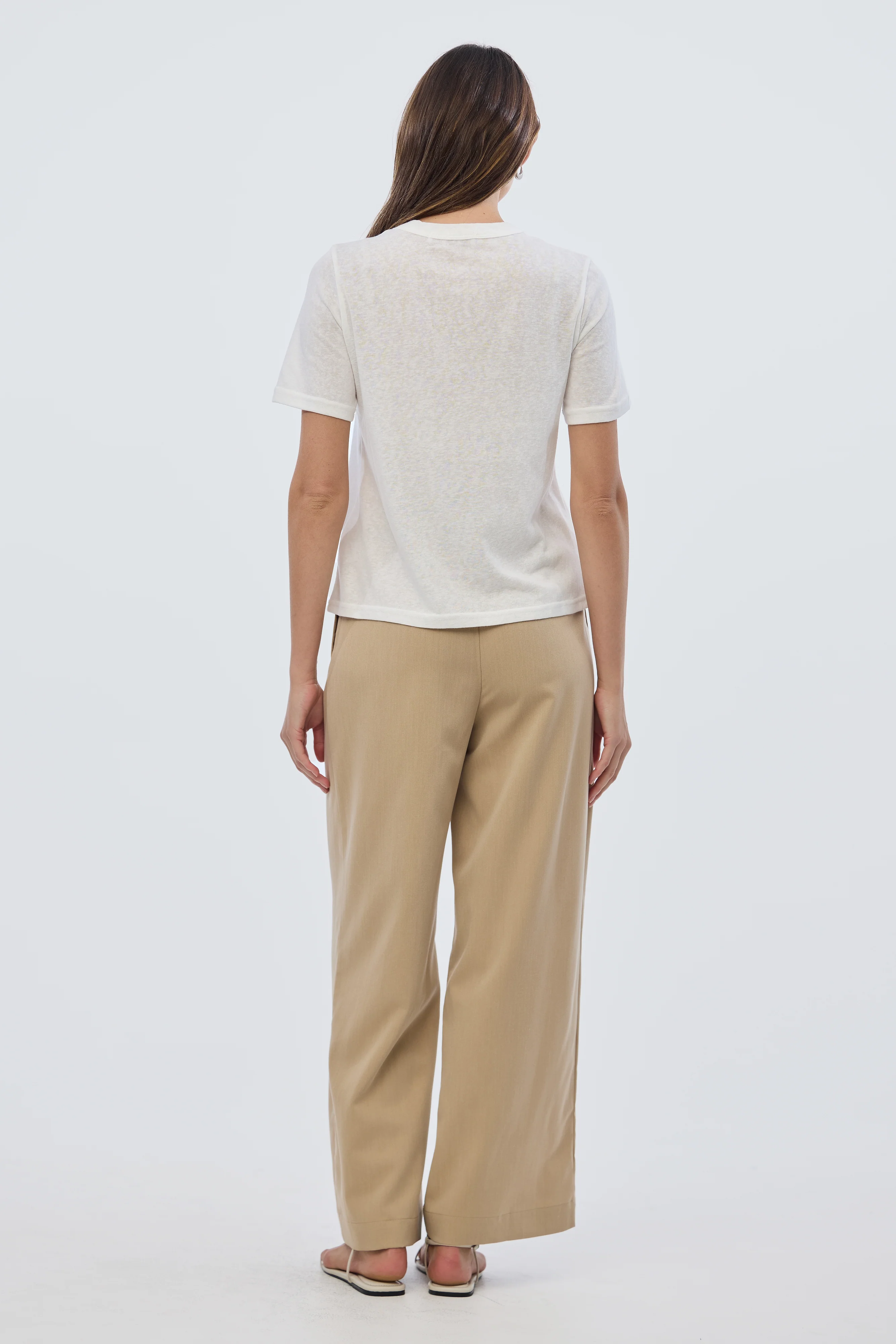 Lightweight Regular T-Shirt - White - Image 5