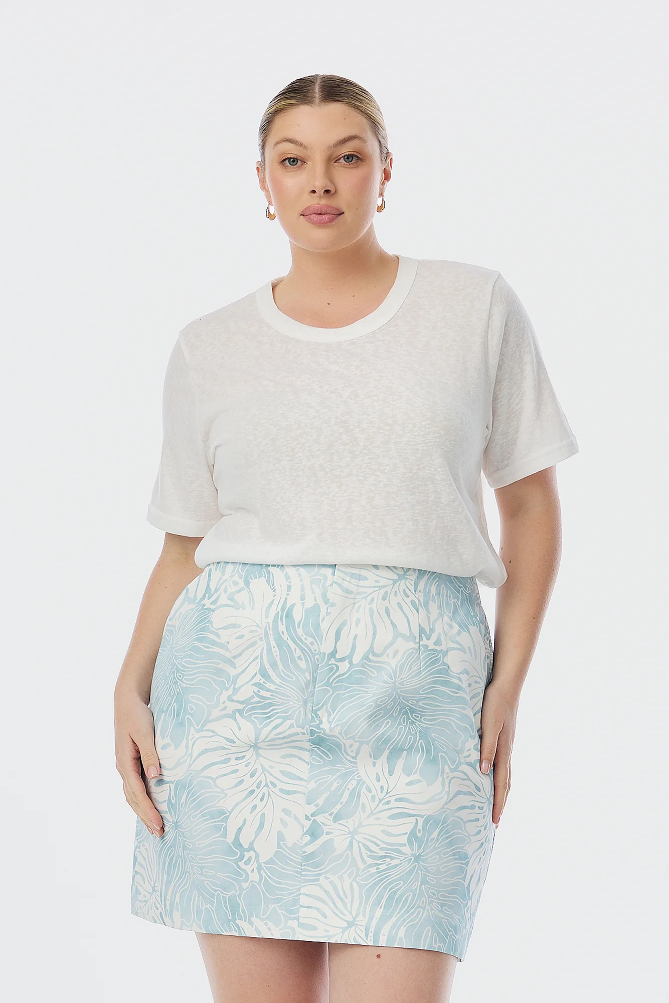 Lightweight Regular T-Shirt - White - Image 7