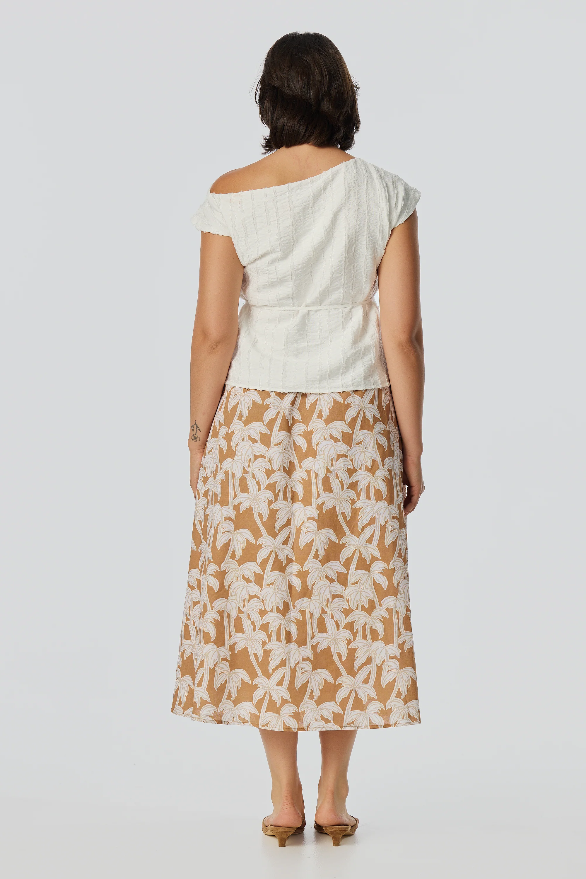Off Shoulder Top - White - Image 6