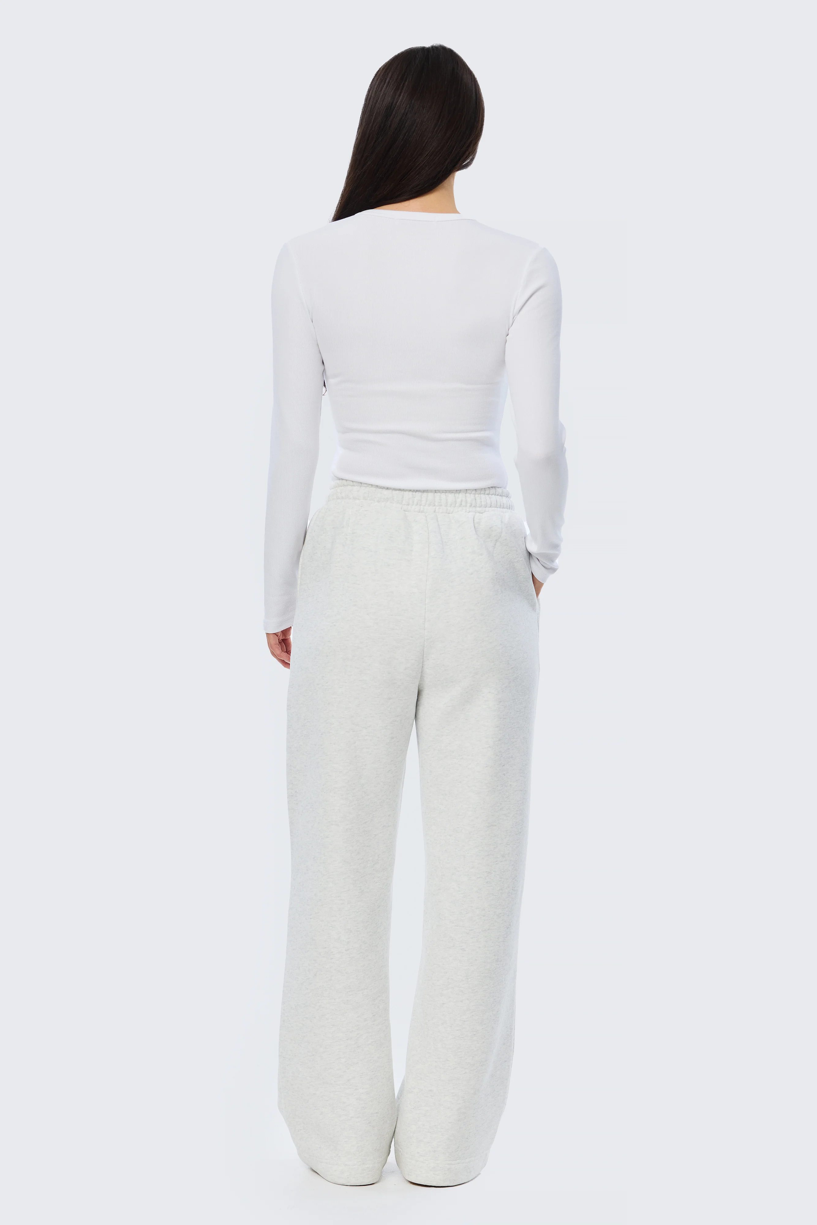 Pintuck Tracksuit Pant - Snow Marl - Image 5