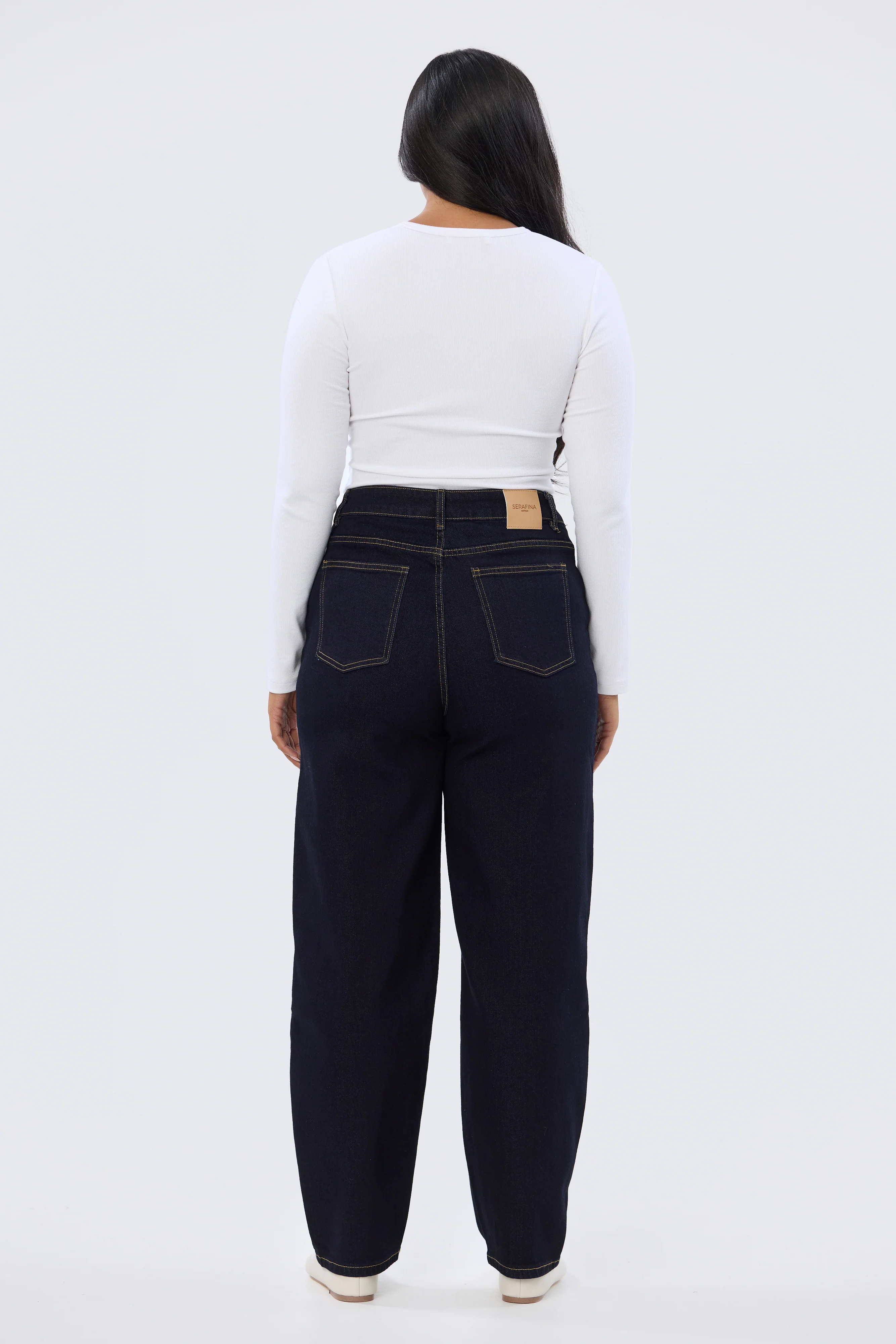 Signature Barrel Leg Jeans - Indigo - Image 13