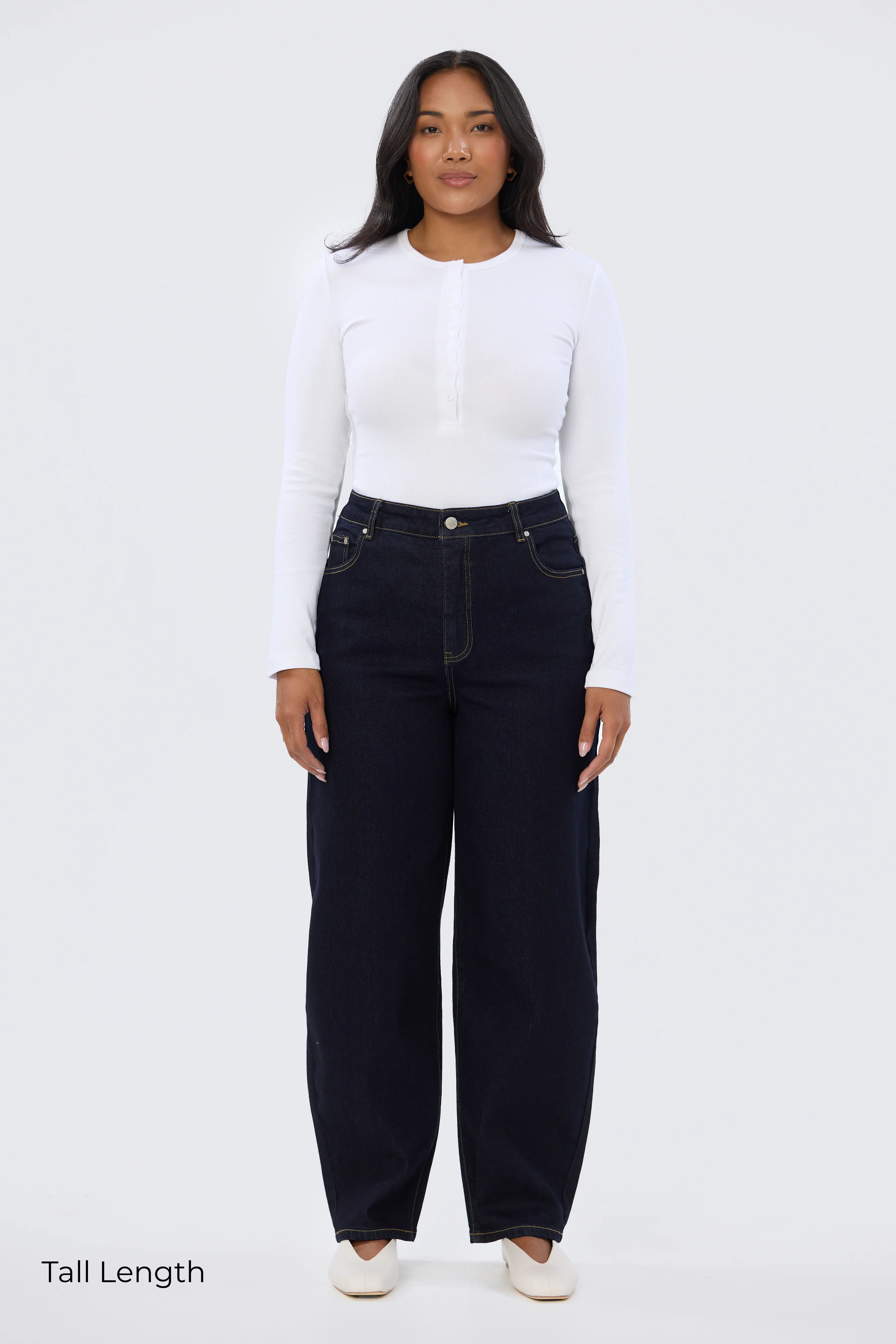 Signature Barrel Leg Jeans - Indigo - Image 9