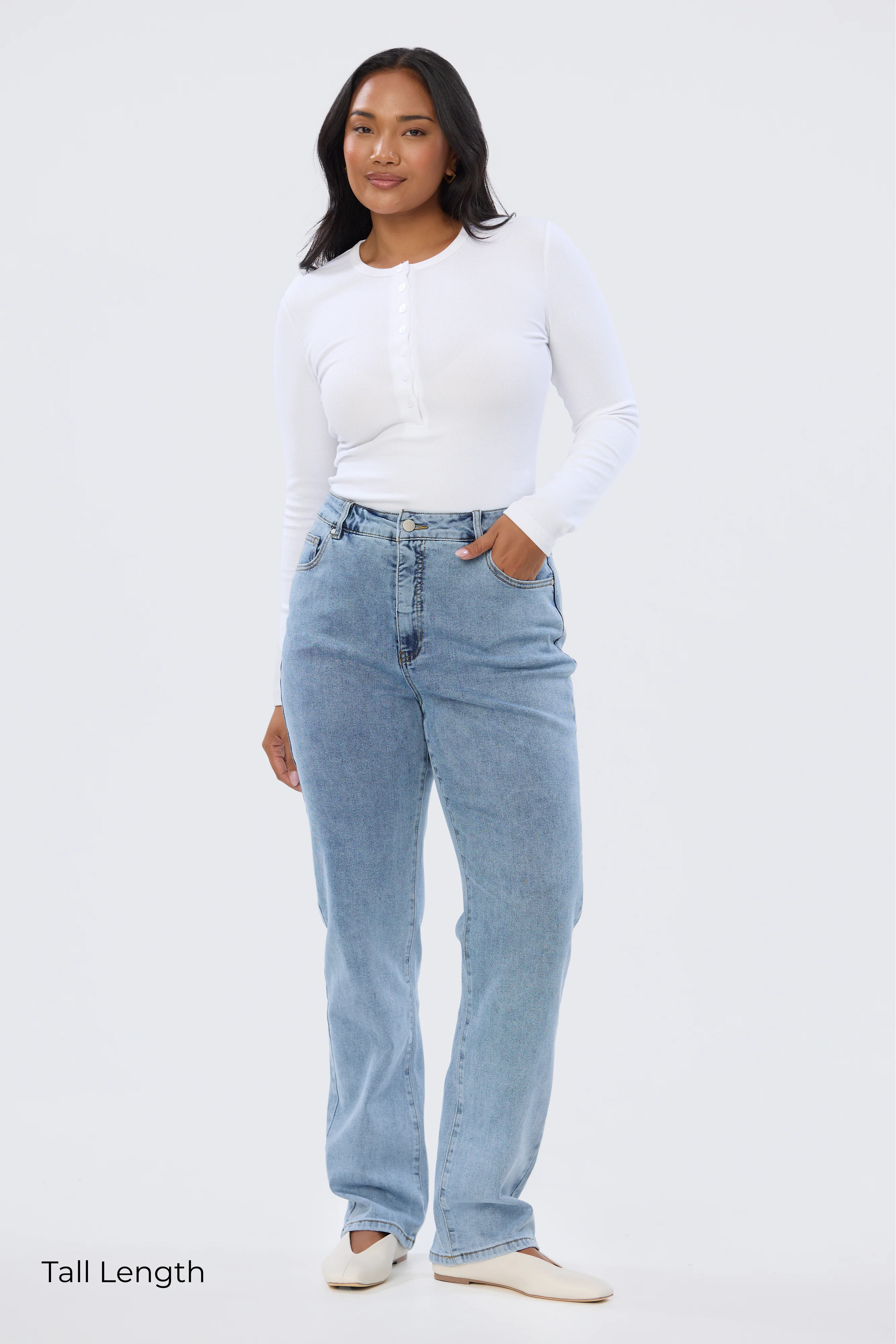 Signature Slim Leg Jeans - Mid Blue Wash - Image 10