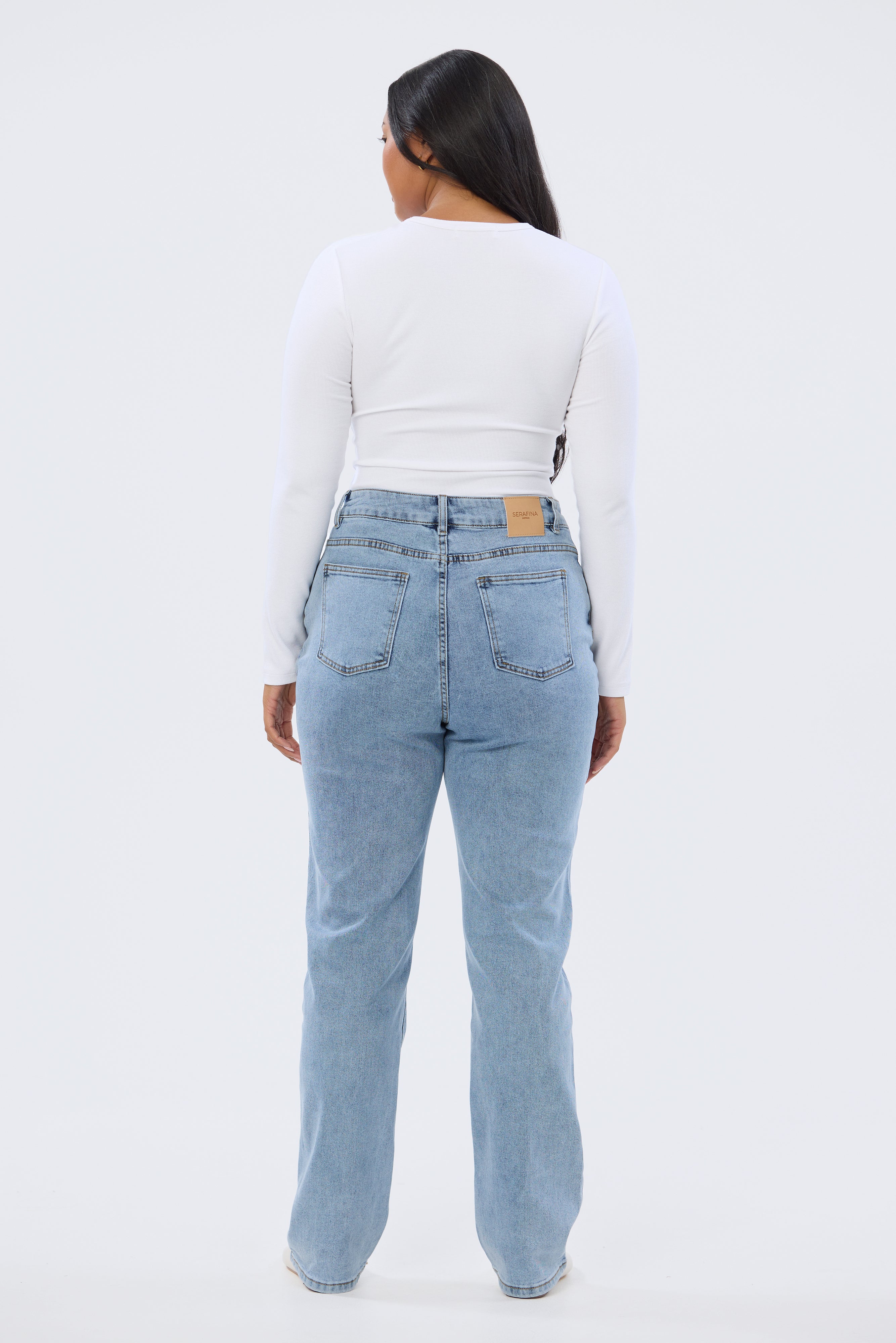 Signature Slim Leg Jeans - Mid Blue Wash - Image 13
