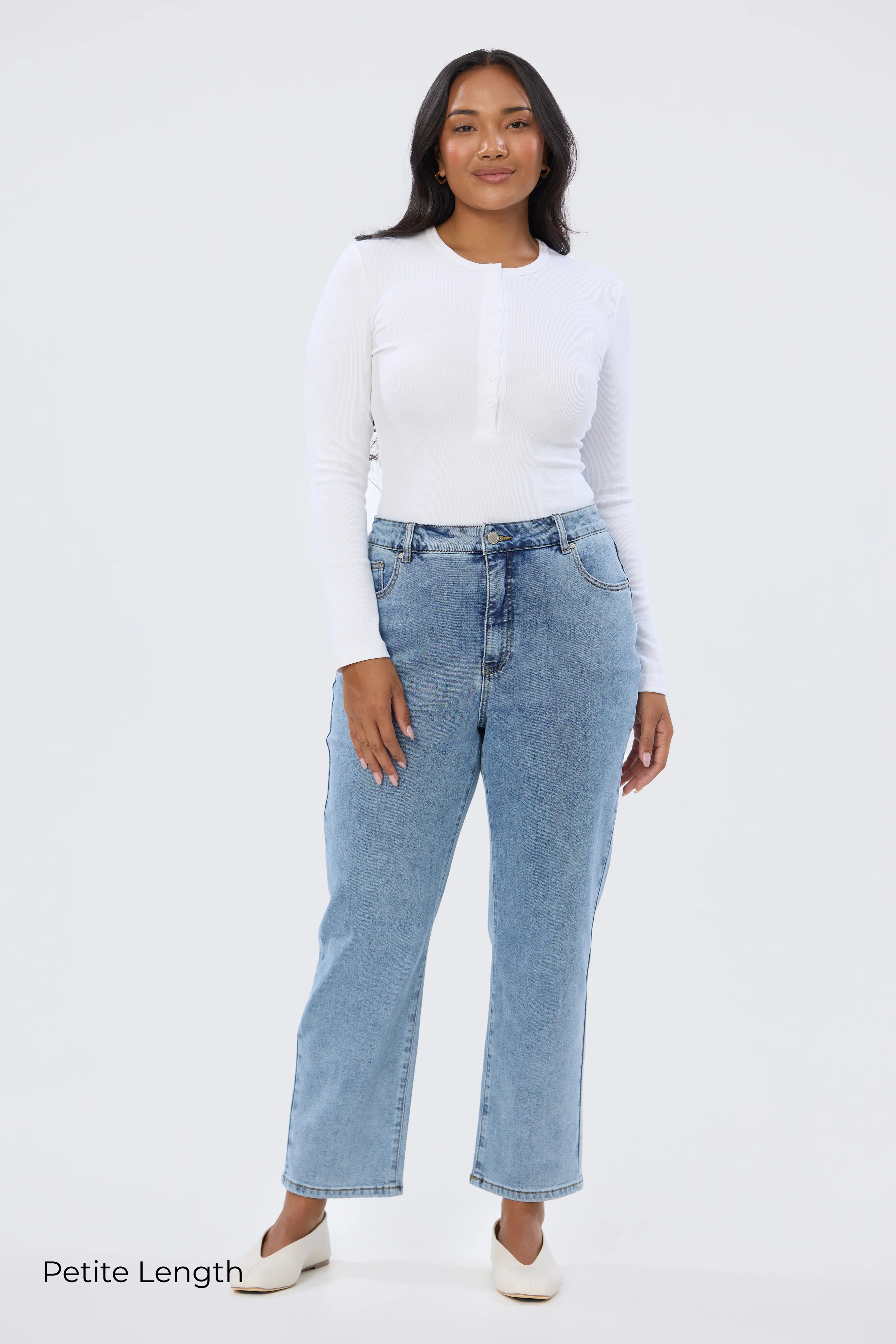 Signature Slim Leg Jeans - Mid Blue Wash - Image 6