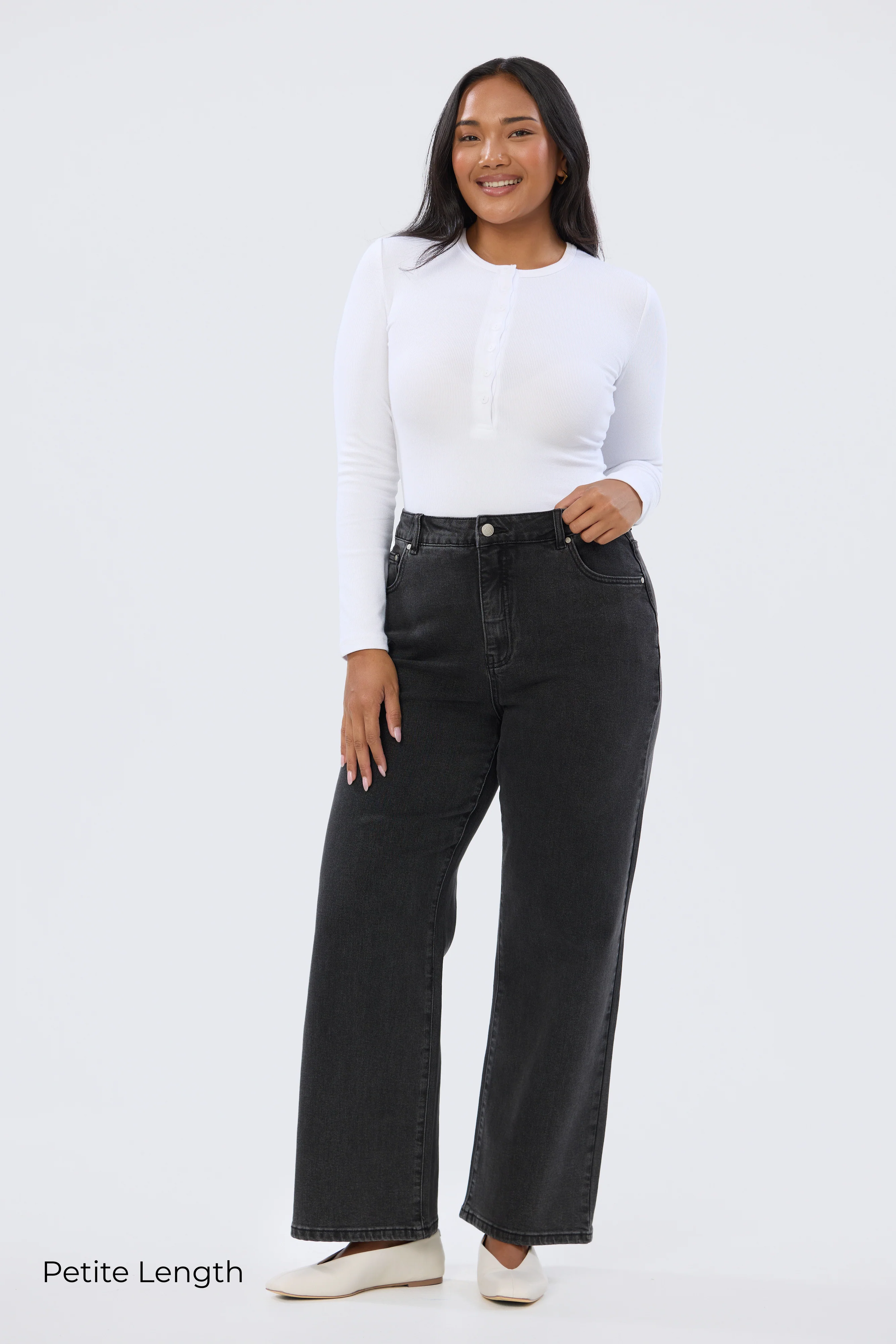 Signature Straight Leg Jeans - Black Wash - Image 4