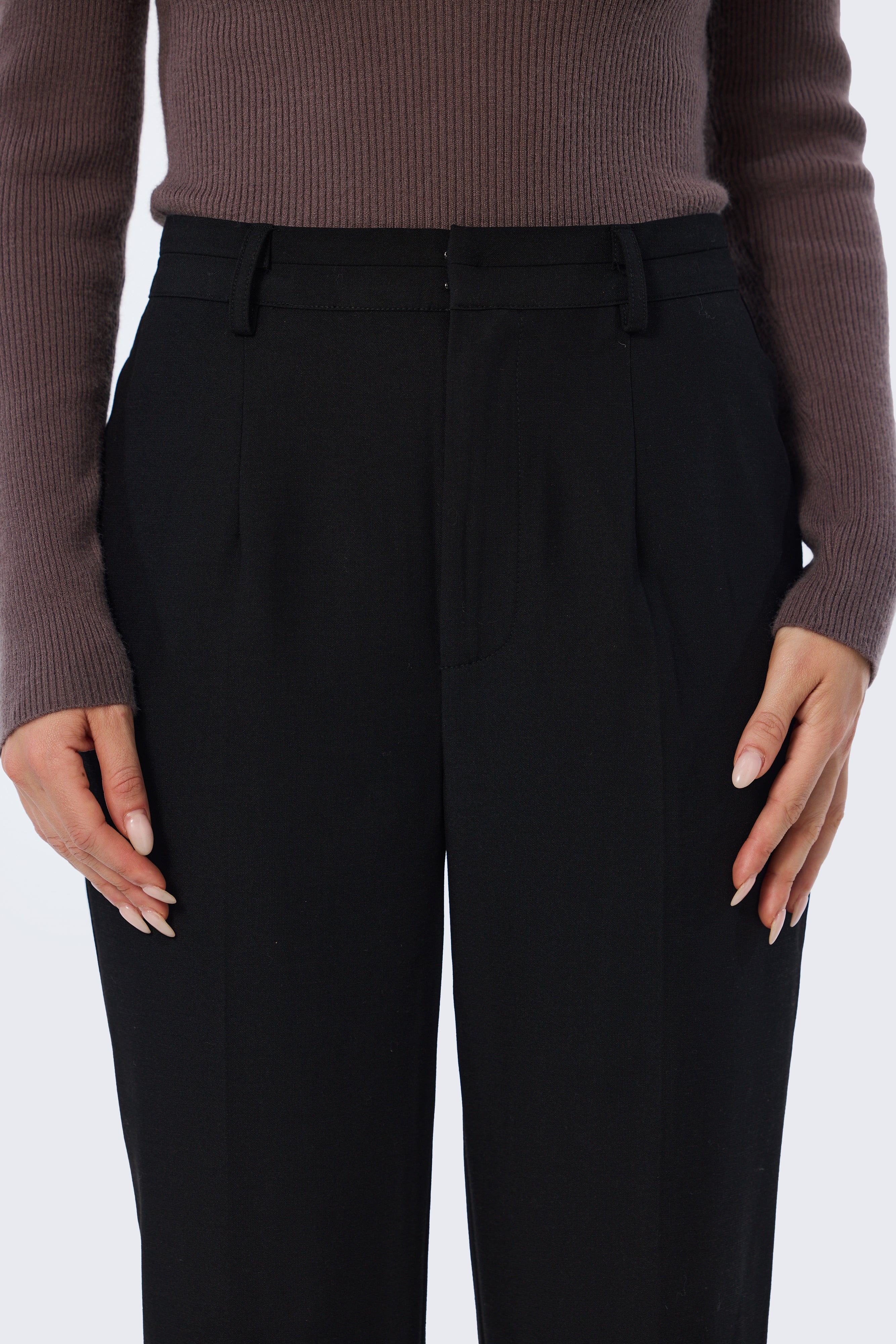 Slim Leg Pants - Black - Image 10