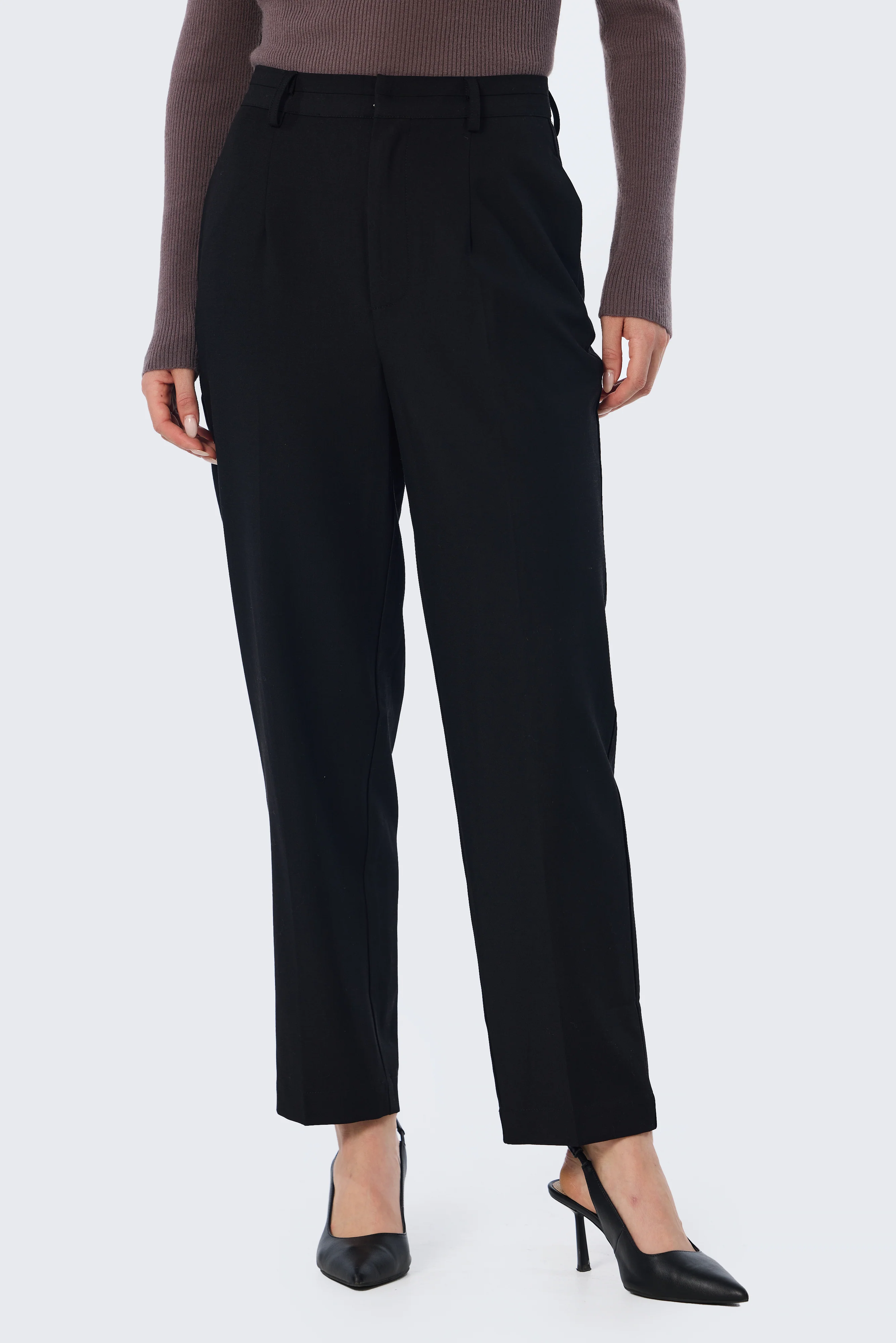 Slim Leg Pants - Black - Image 5