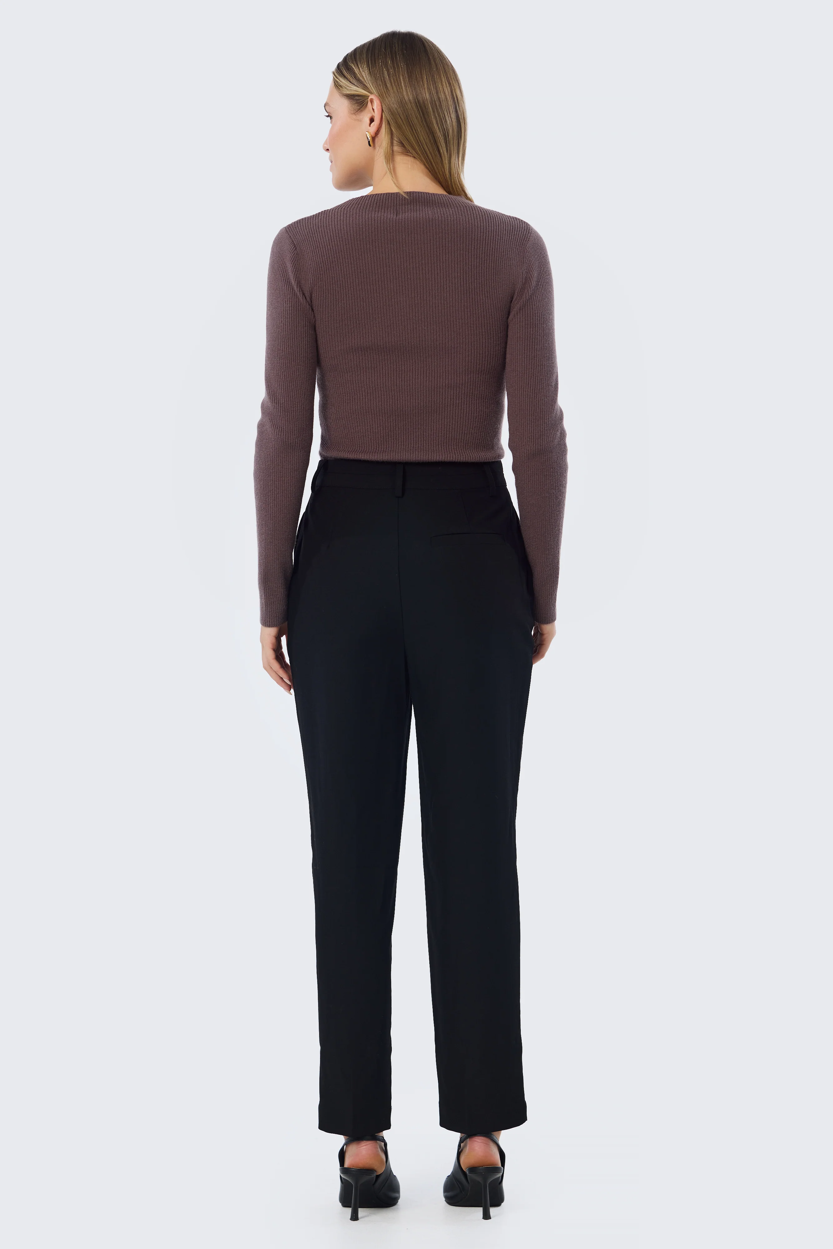 Slim Leg Pants - Black - Image 8