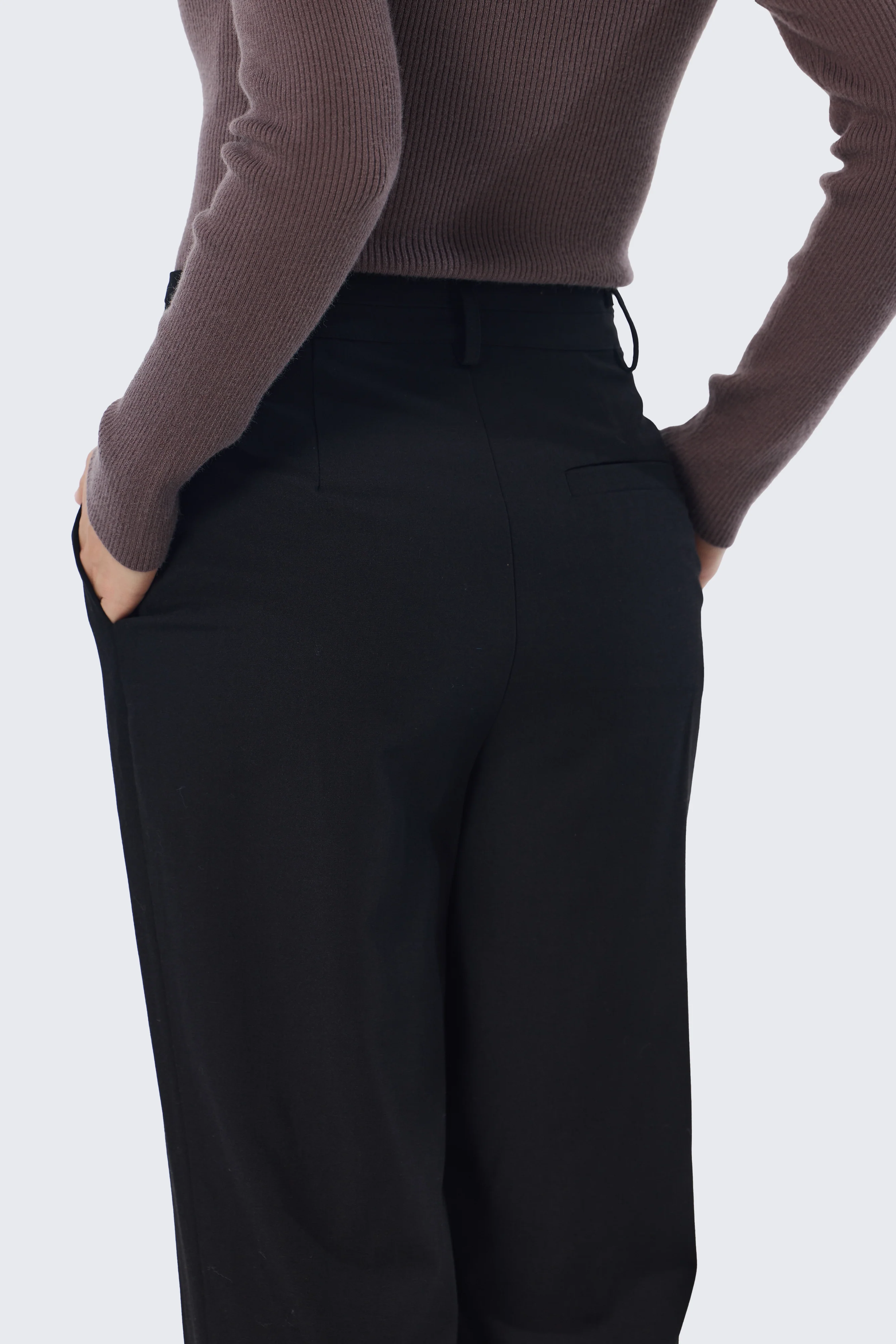 Slim Leg Pants - Black - Image 9