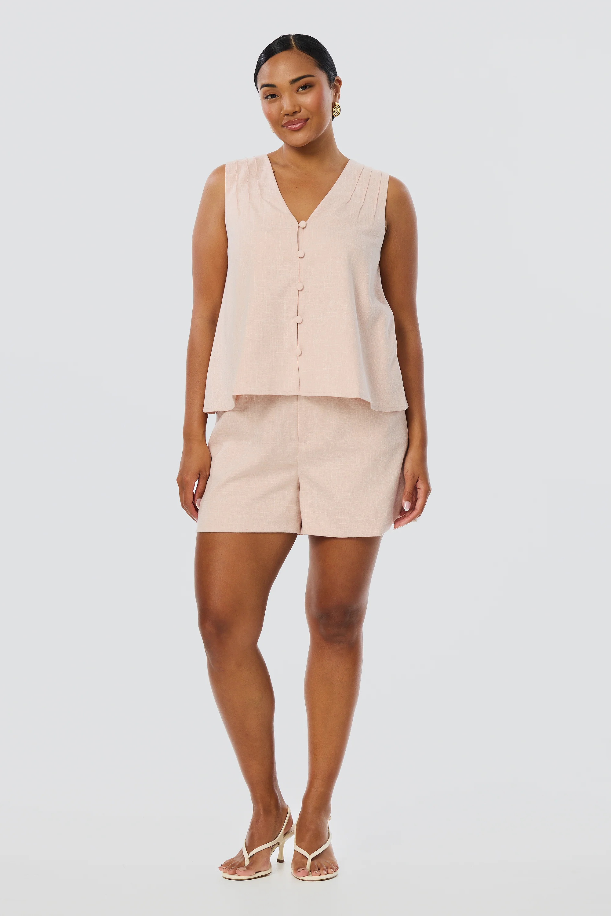 Tailored Shorts - Pink Clay - Image 6